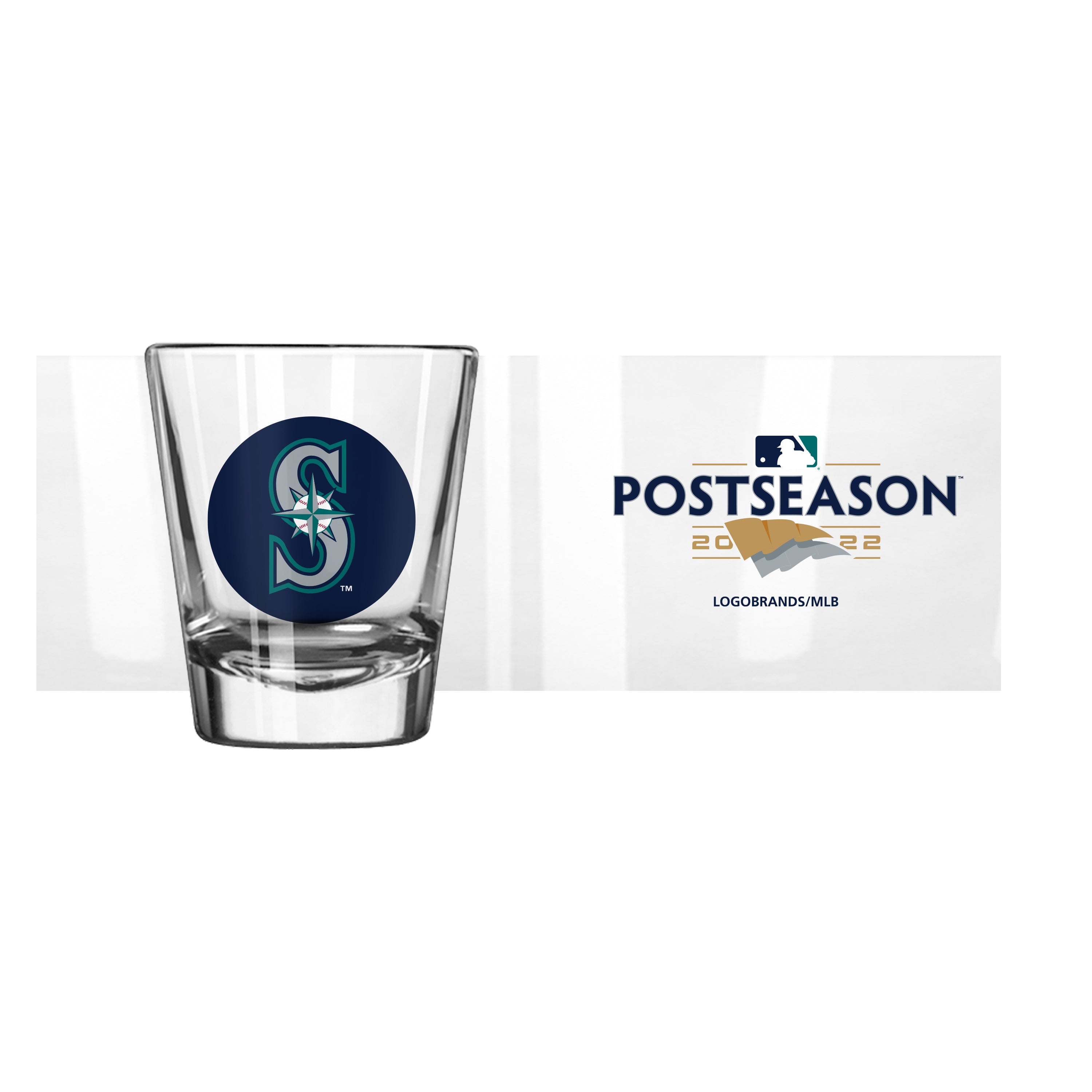 Seattle Mariners 2022 Post Season 2oz Shot Glass - Sports Gifts, Sports Memorabilia, Sports Collectibles, Fan Shop
