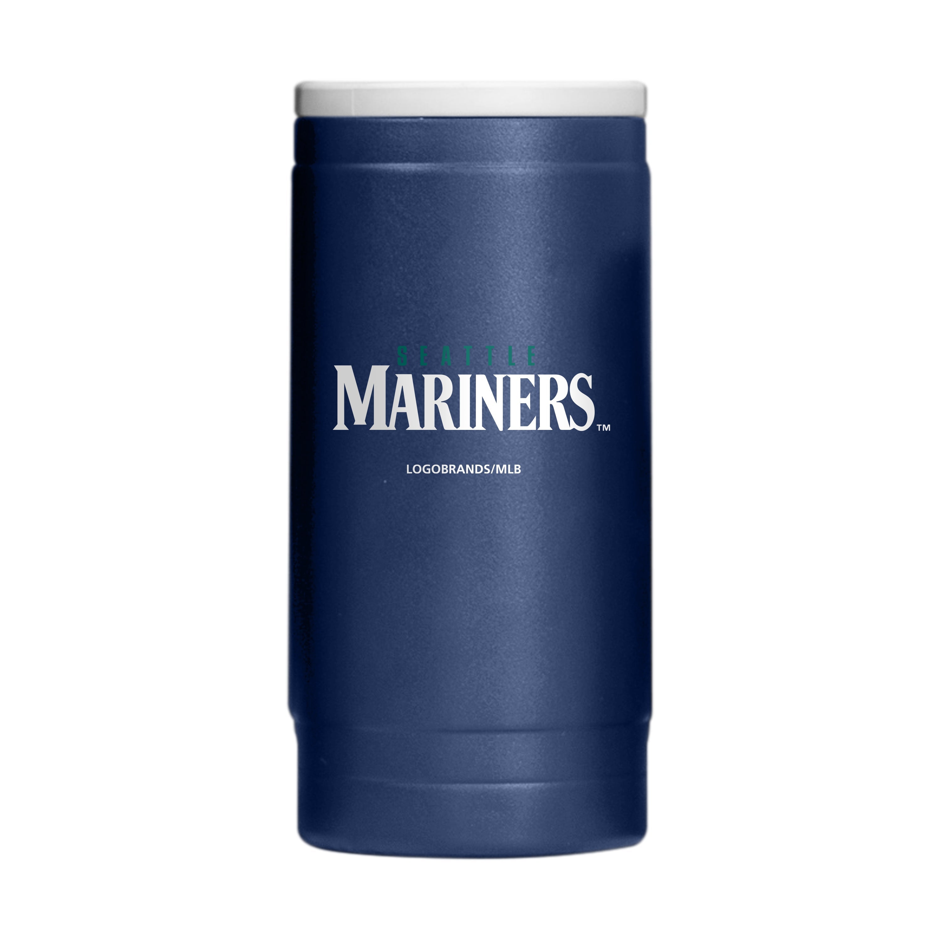 Seattle Mariners Flipside Powder Coat Slim Can Coolie - Sports Gifts, Sports Memorabilia, Sports Collectibles, Fan Shop