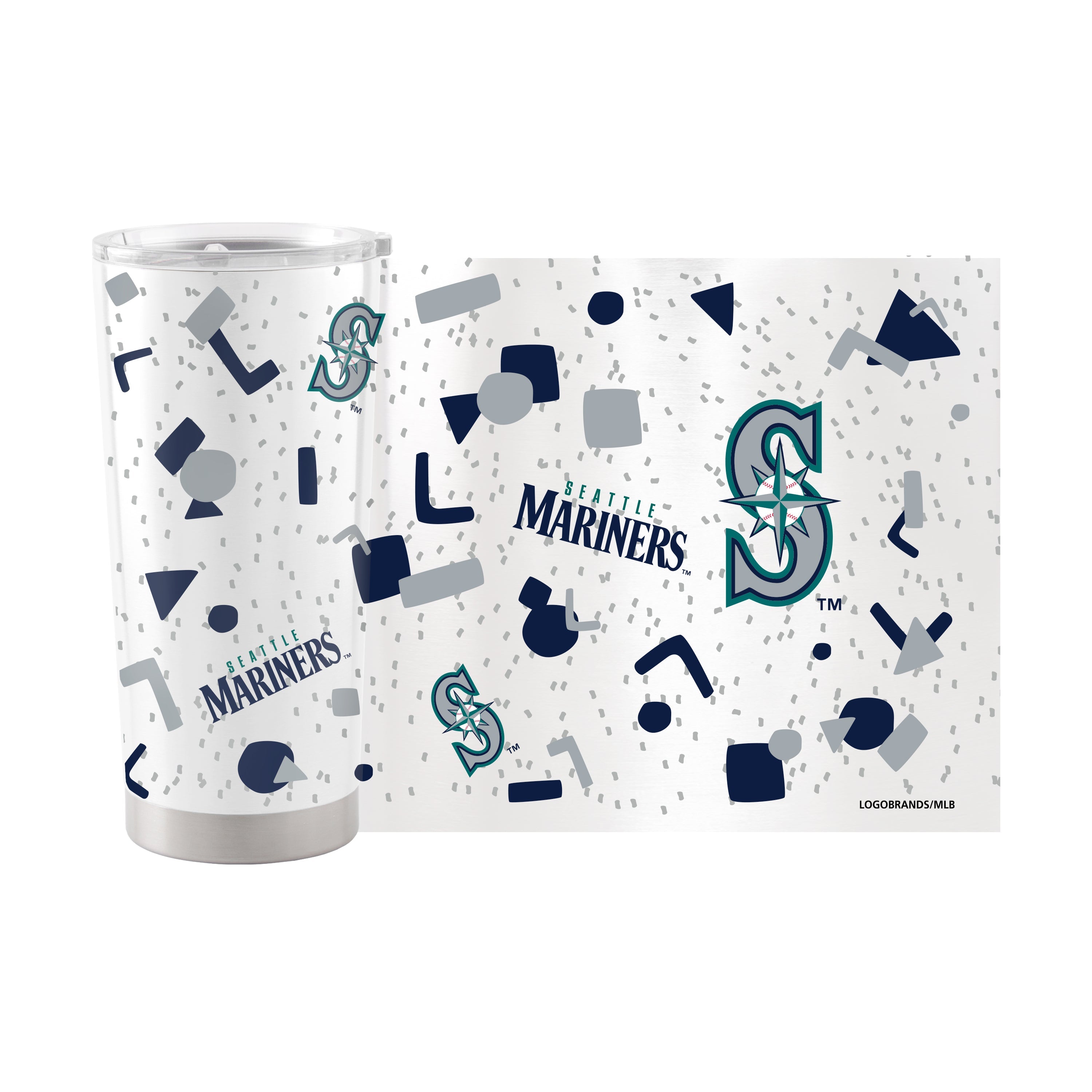 Seattle Mariners 20oz Flashback Stainless Steel Tumbler - Sports Gifts, Sports Memorabilia, Sports Collectibles, Fan Shop
