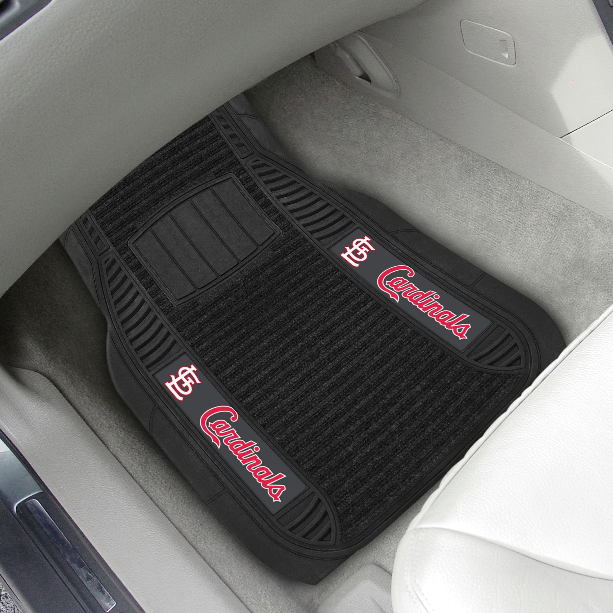 St. Louis Cardinals 2pc Deluxe Car Mat Set - Sports Gifts, Sports Memorabilia, Sports Collectibles, Fan Shop