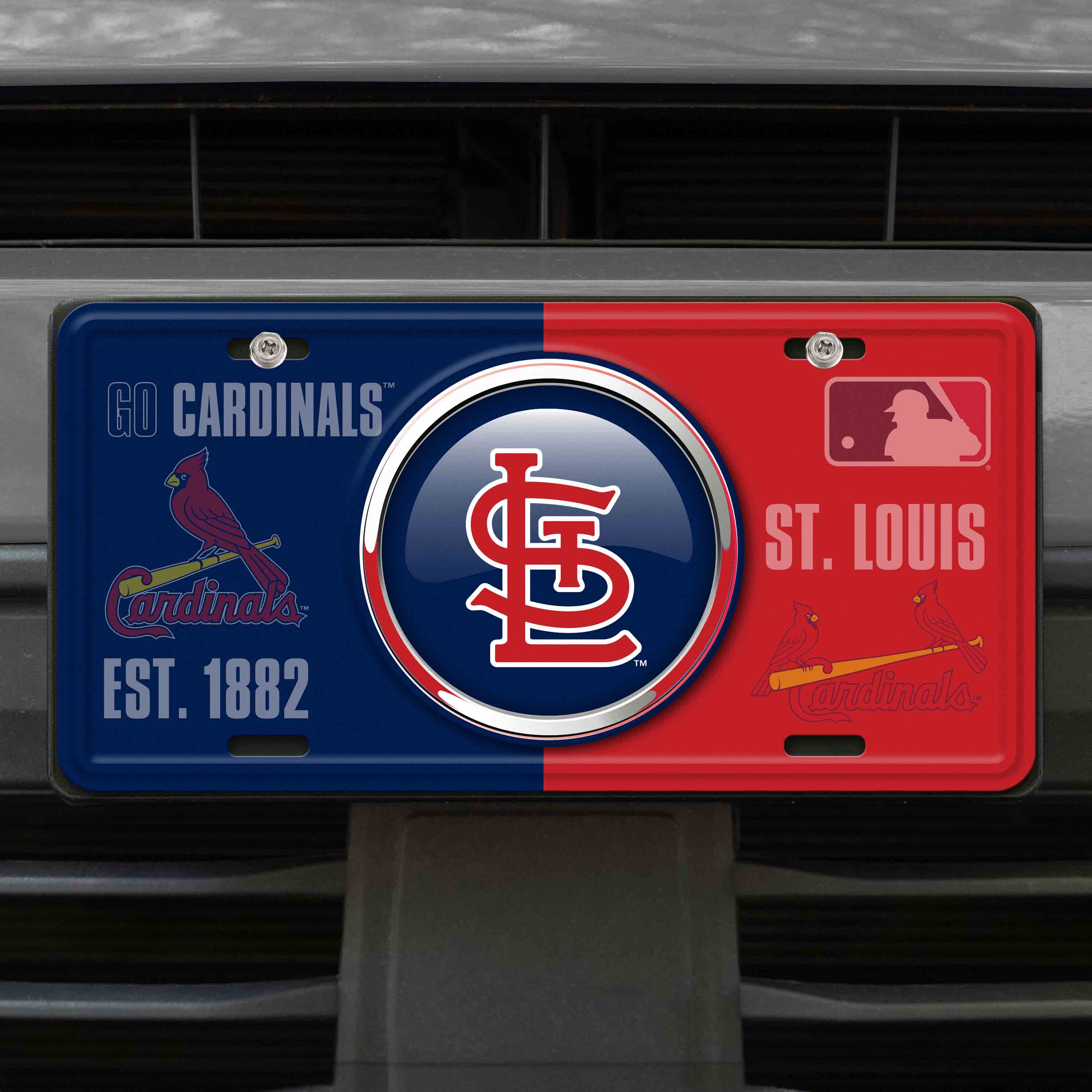 MLB - St. Louis Cardinals Embossed Metal License Plate - Sports Gifts, Sports Memorabilia, Sports Collectibles, Fan Shop