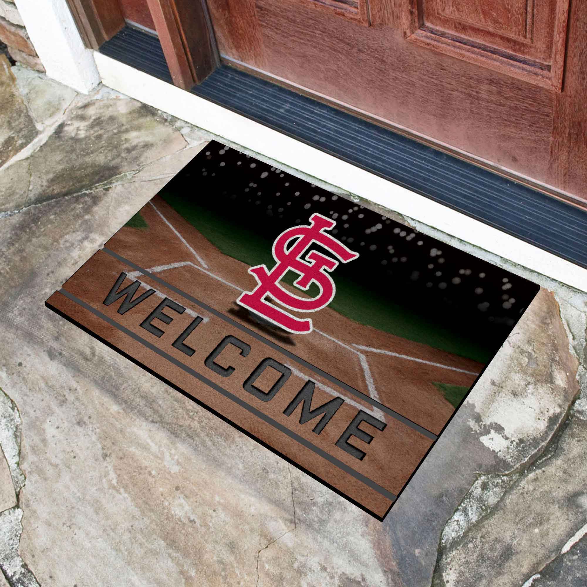 St. Louis Cardinals Crumb Rubber Door Mat - Sports Gifts, Sports Memorabilia, Sports Collectibles, Fan Shop