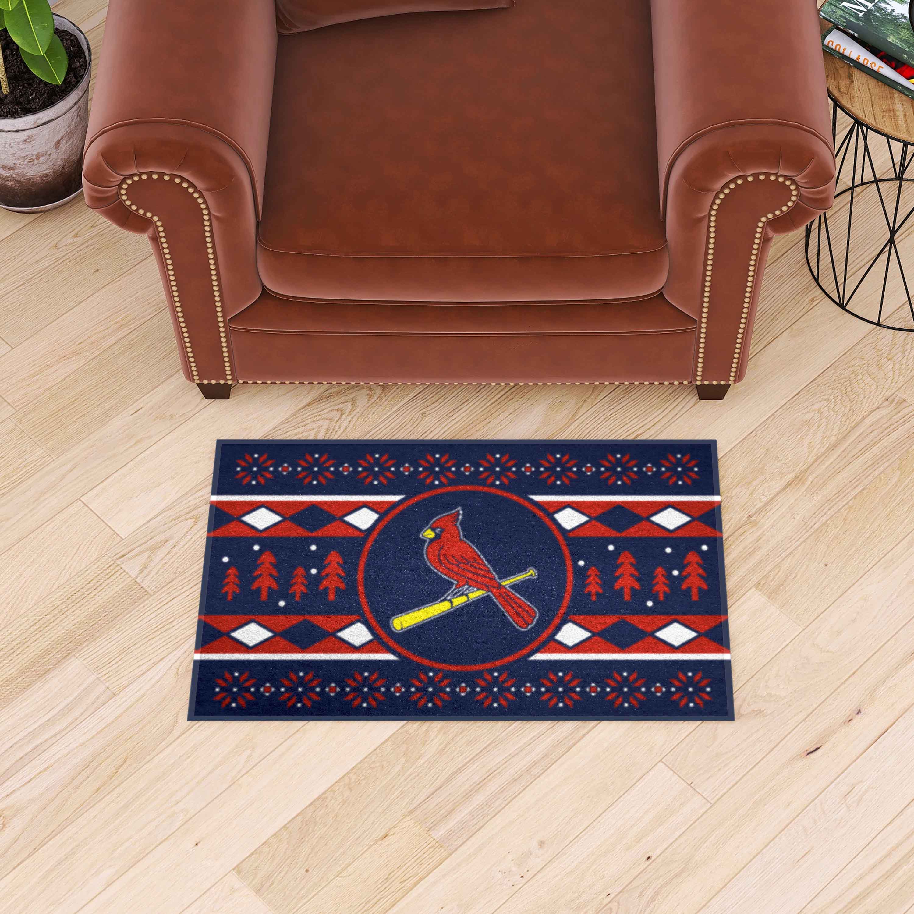 St. Louis Cardinals Starter Mat - Holiday Sweater - Sports Gifts, Sports Memorabilia, Sports Collectibles, Fan Shop