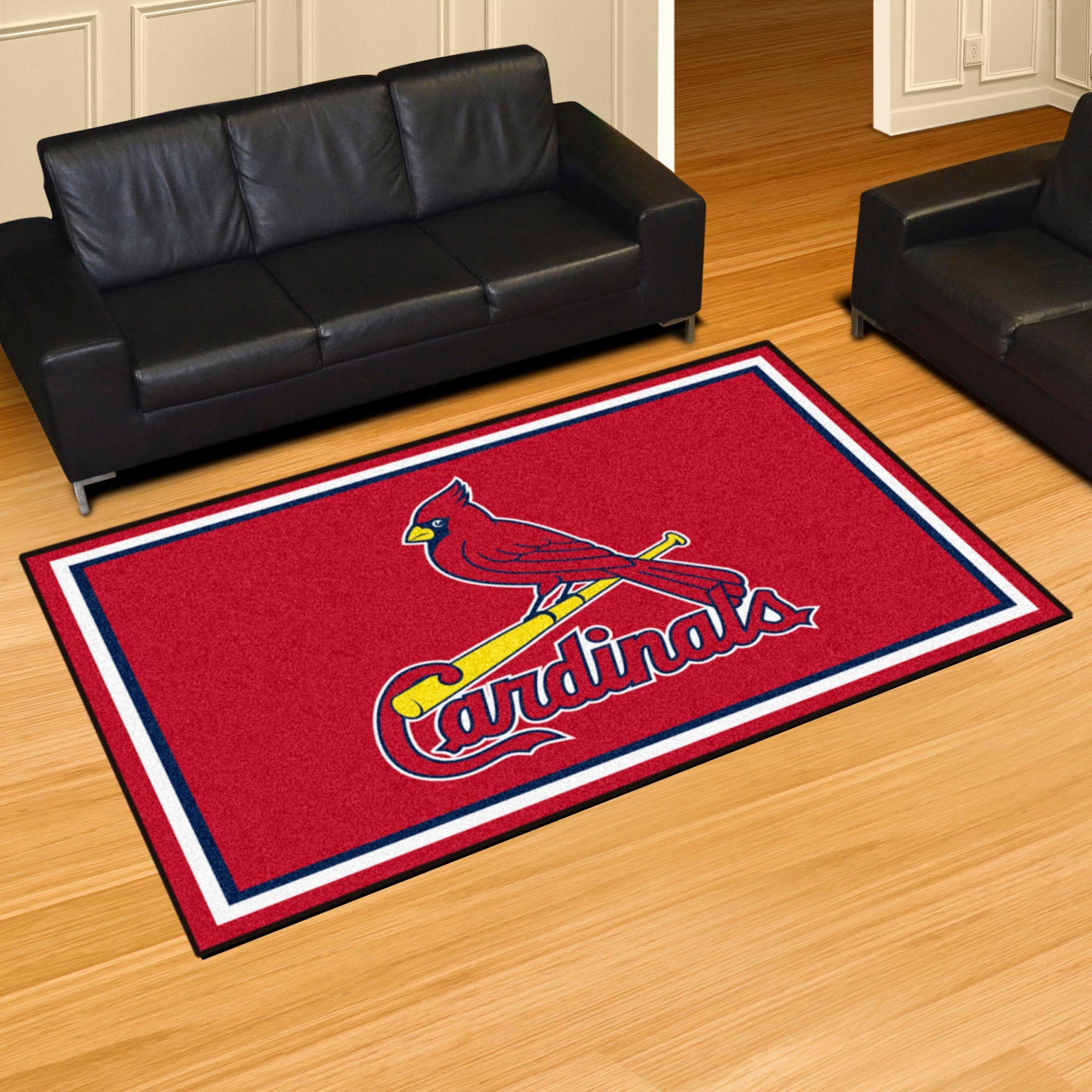 MLB - St. Louis Cardinals 5x8 Rug - Sports Gifts, Sports Memorabilia, Sports Collectibles, Fan Shop