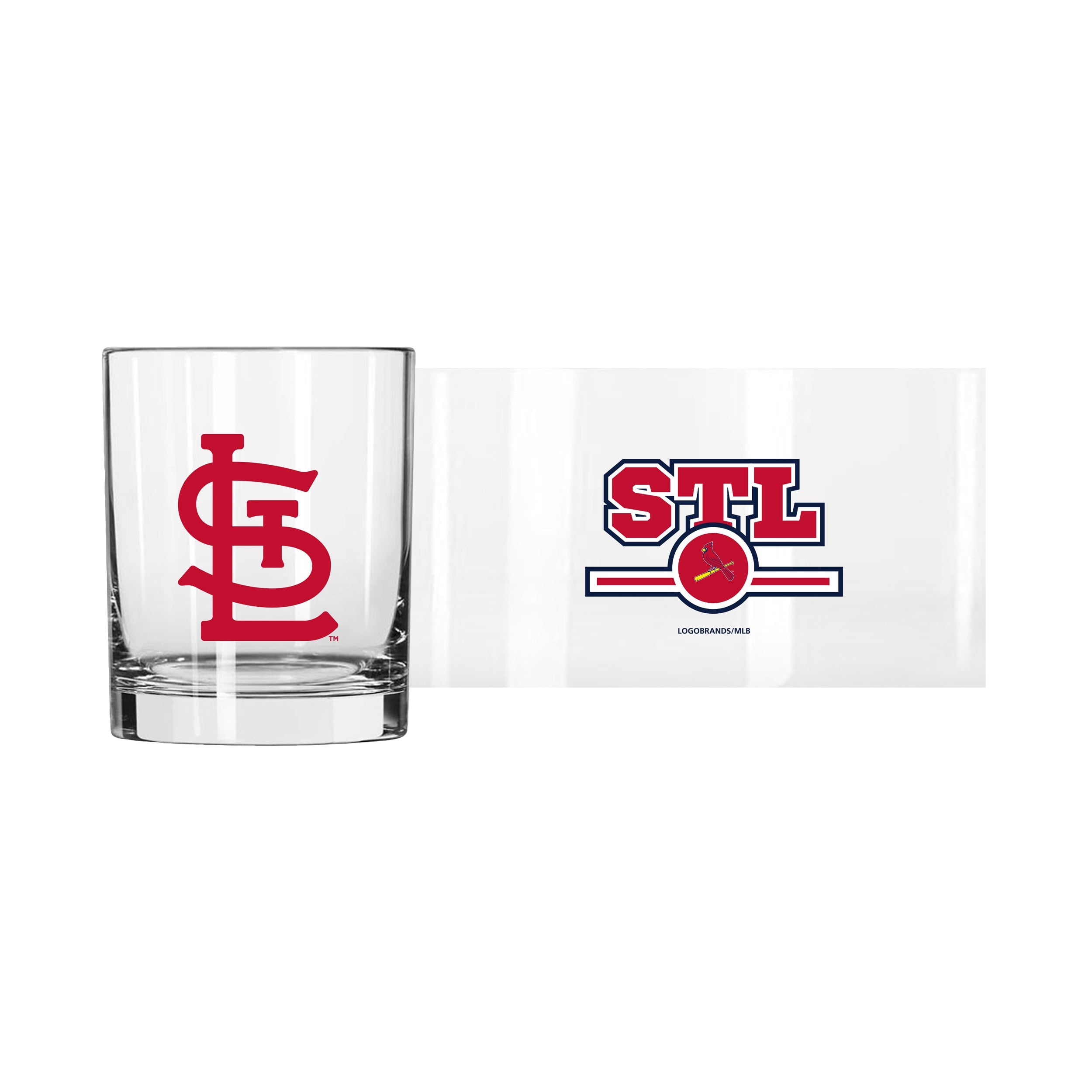 St. Louis Cardinals 14oz Letterman Rocks Glass - Sports Gifts, Sports Memorabilia, Sports Collectibles, Fan Shop