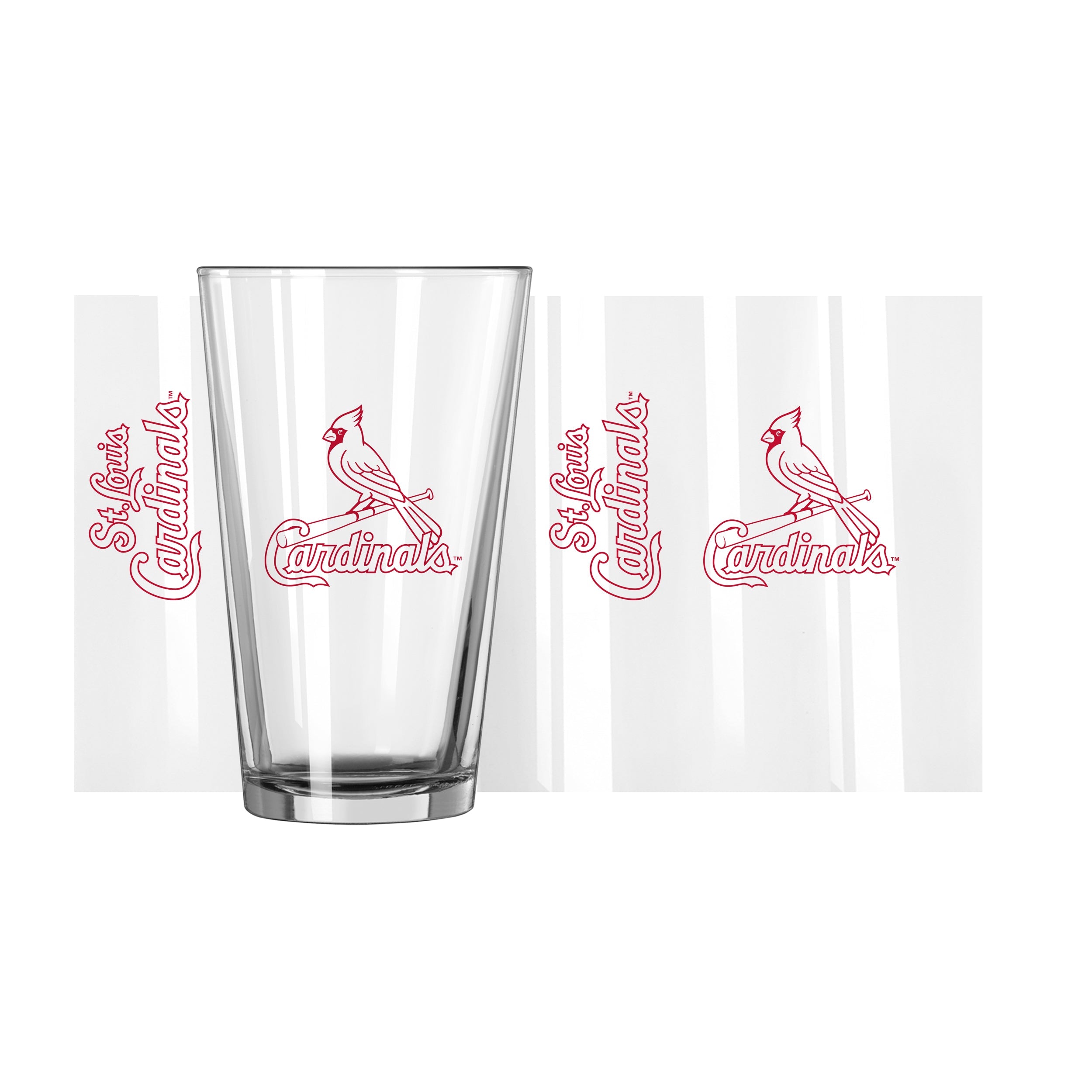 St Louis Cardinals 16oz Gameday Pint Glass - Sports Gifts, Sports Memorabilia, Sports Collectibles, Fan Shop