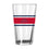 St Louis Cardinals 16oz Stripe Pint Glass - Sports Gifts, Sports Memorabilia, Sports Collectibles, Fan Shop