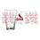 St Louis Cardinals 16oz Scatter Pint Glass - Sports Gifts, Sports Memorabilia, Sports Collectibles, Fan Shop