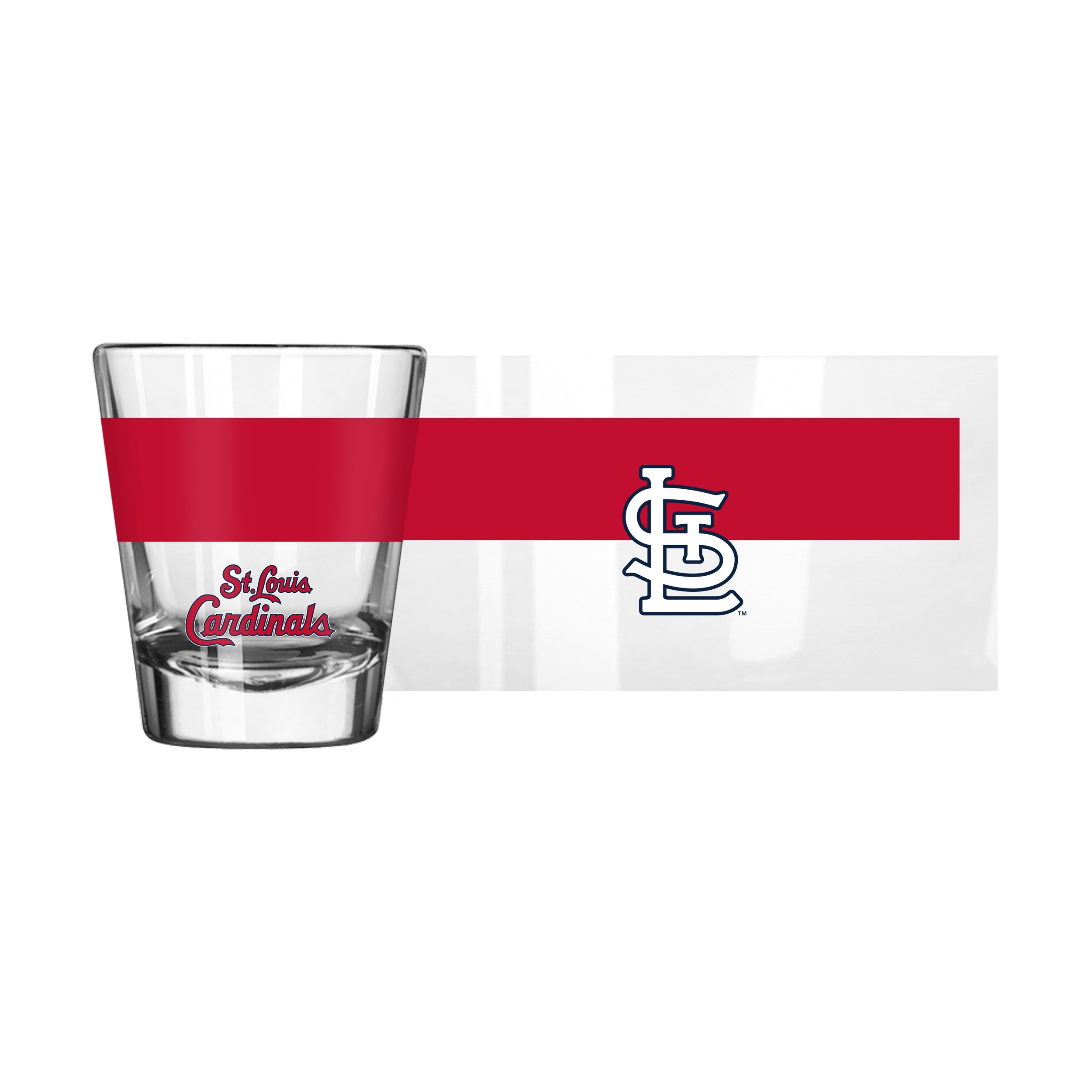 St. Louis Cardinals 2oz Colorblock Shot Glass - Sports Gifts, Sports Memorabilia, Sports Collectibles, Fan Shop