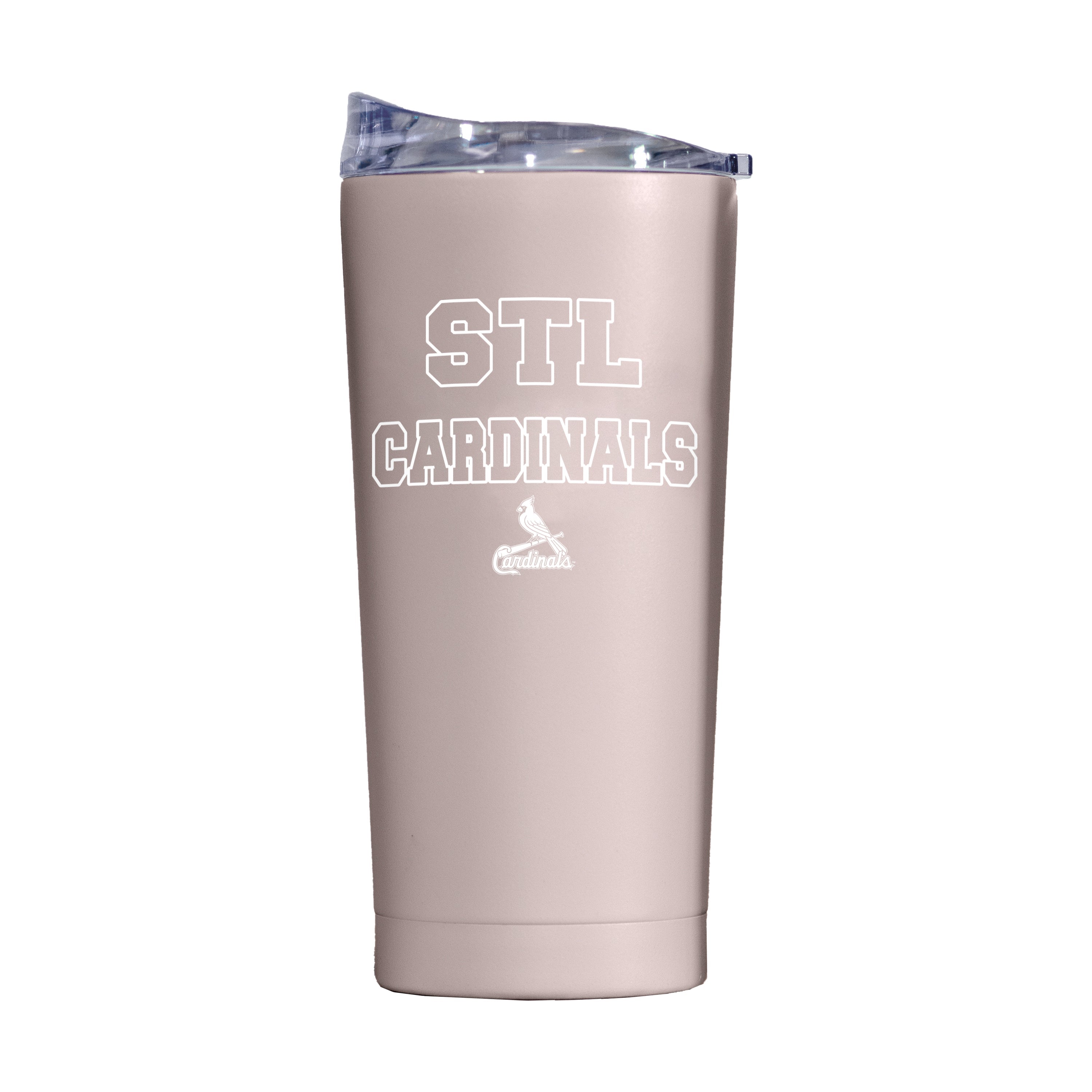 St Louis Cardinals 20oz Stencil Powder Coat Tumbler - Sports Gifts, Sports Memorabilia, Sports Collectibles, Fan Shop