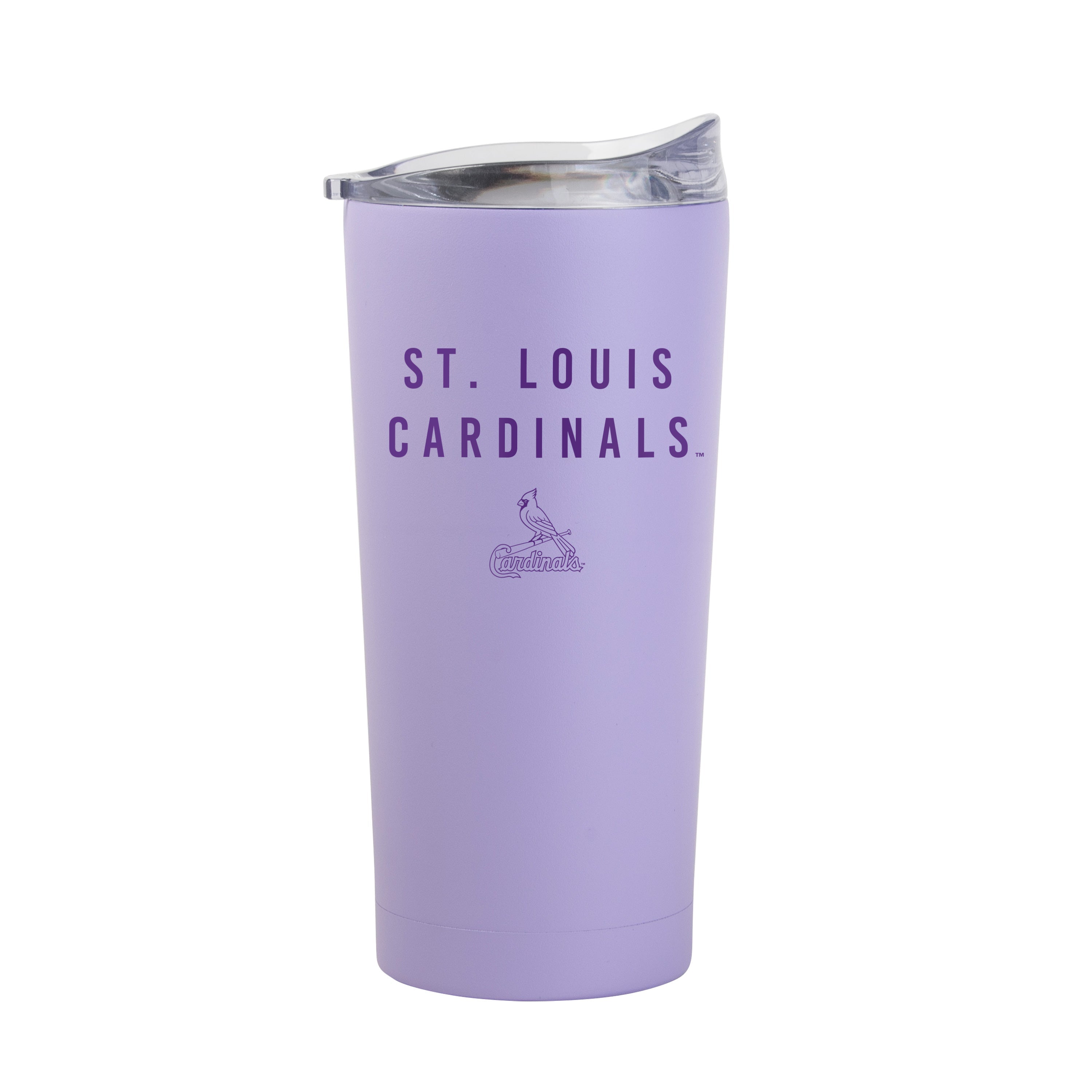 St. Louis Cardinals 20oz Tonal Lavender Powder Coat Tumbler - Sports Gifts, Sports Memorabilia, Sports Collectibles, Fan Shop