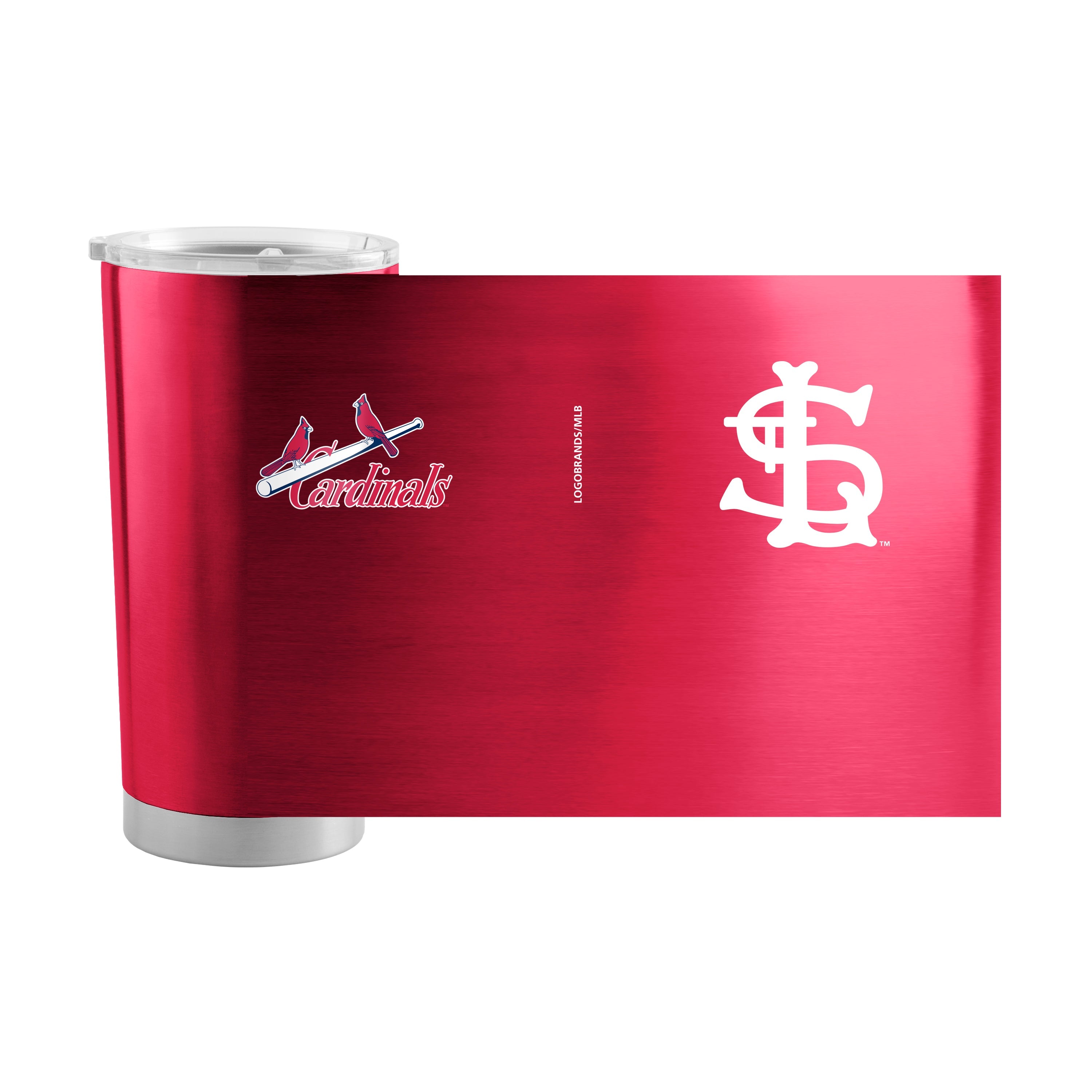 St Louis Cardinals 20oz Retro Stainless Steel Tumbler - Sports Gifts, Sports Memorabilia, Sports Collectibles, Fan Shop