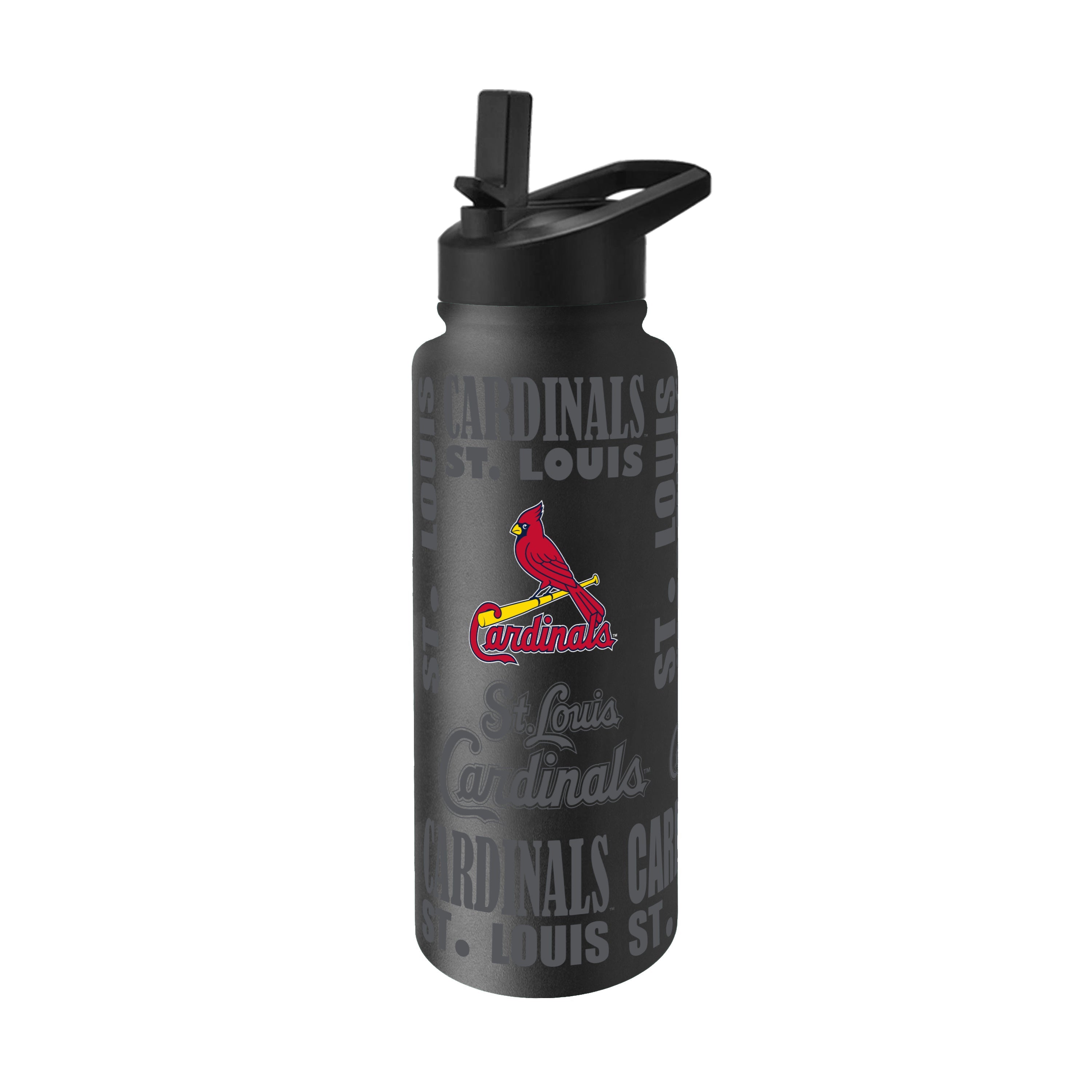 St. Louis Cardinals 34oz Black Replay Quencher Bottle