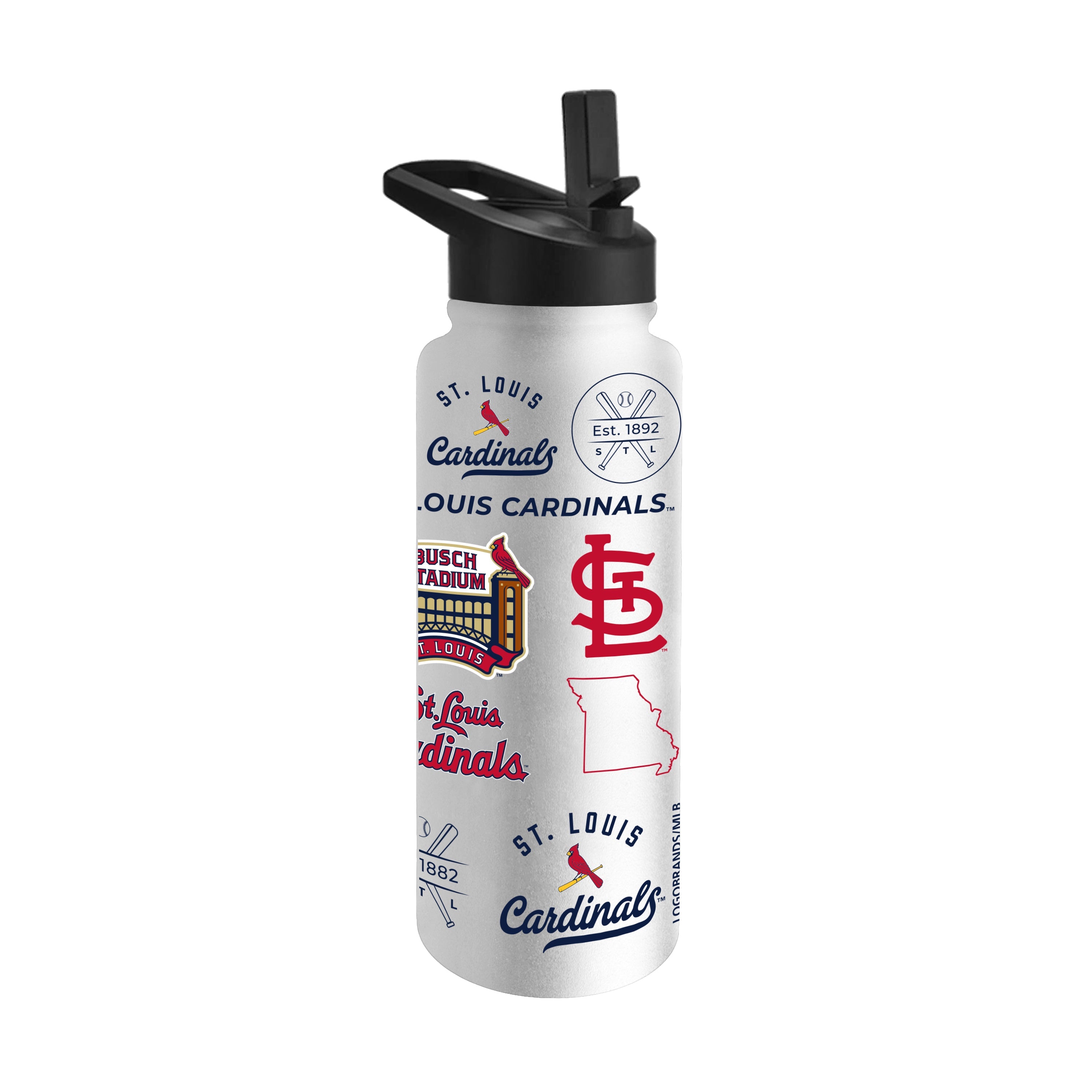St. Louis Cardinals 34oz Heritage Threds Quencher Bottle - Sports Gifts, Sports Memorabilia, Sports Collectibles, Fan Shop