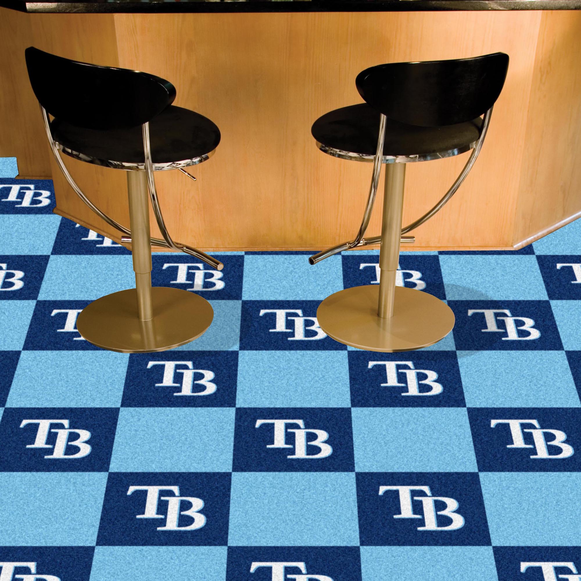 MLB - Tampa Bay Rays Team Carpet Tiles - Sports Gifts, Sports Memorabilia, Sports Collectibles, Fan Shop