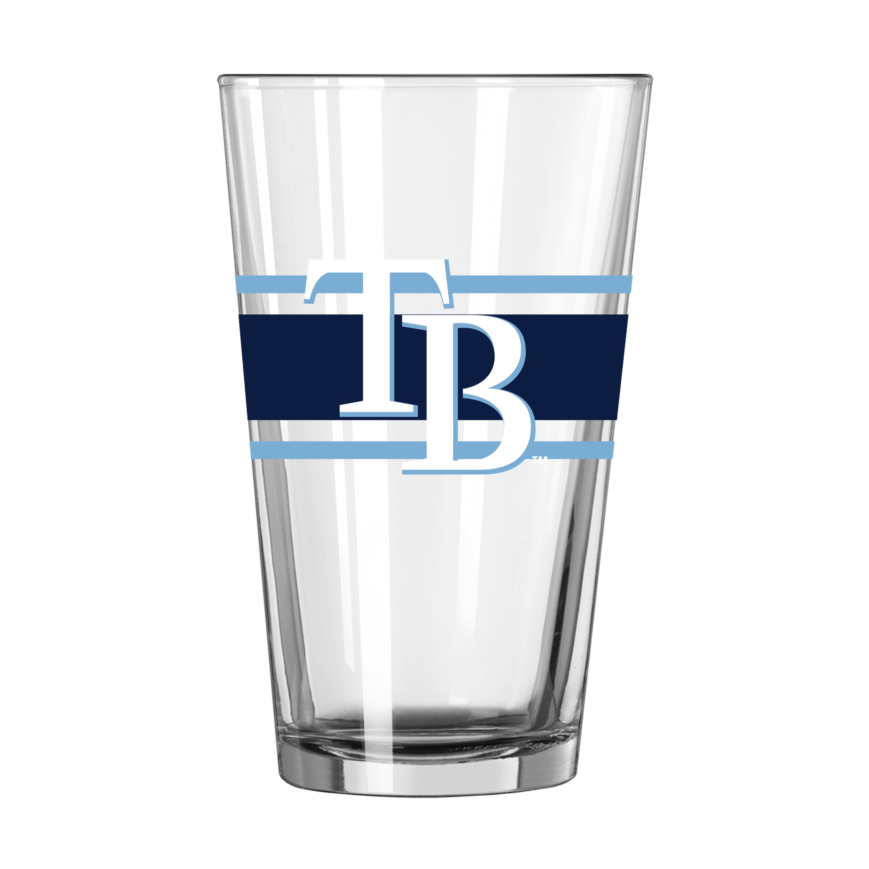Tampa Bay Rays 16oz Stripe Pint Glass