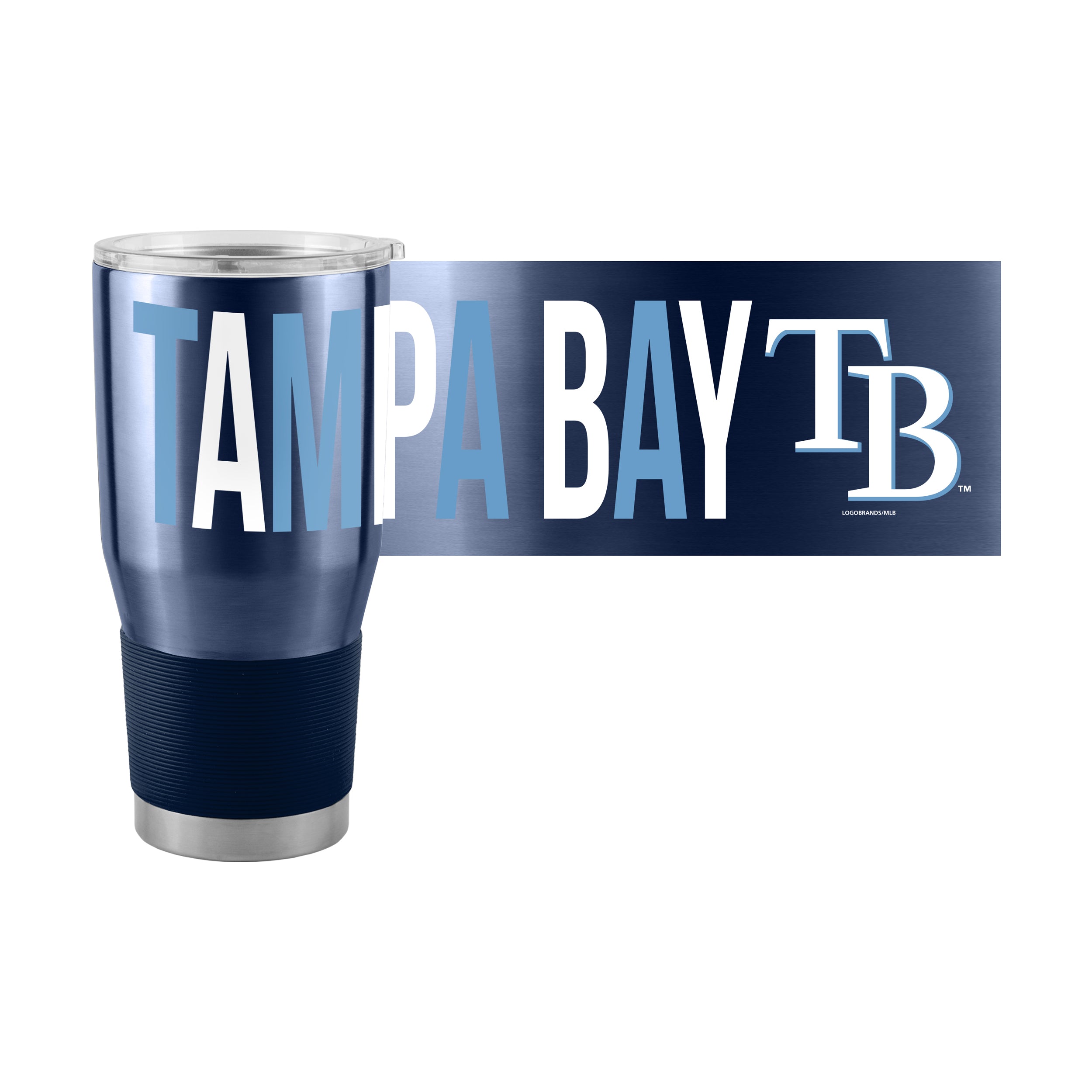 Tampa Bay Rays Overtime 30 oz Stainless Tumbler - Sports Gifts, Sports Memorabilia, Sports Collectibles, Fan Shop
