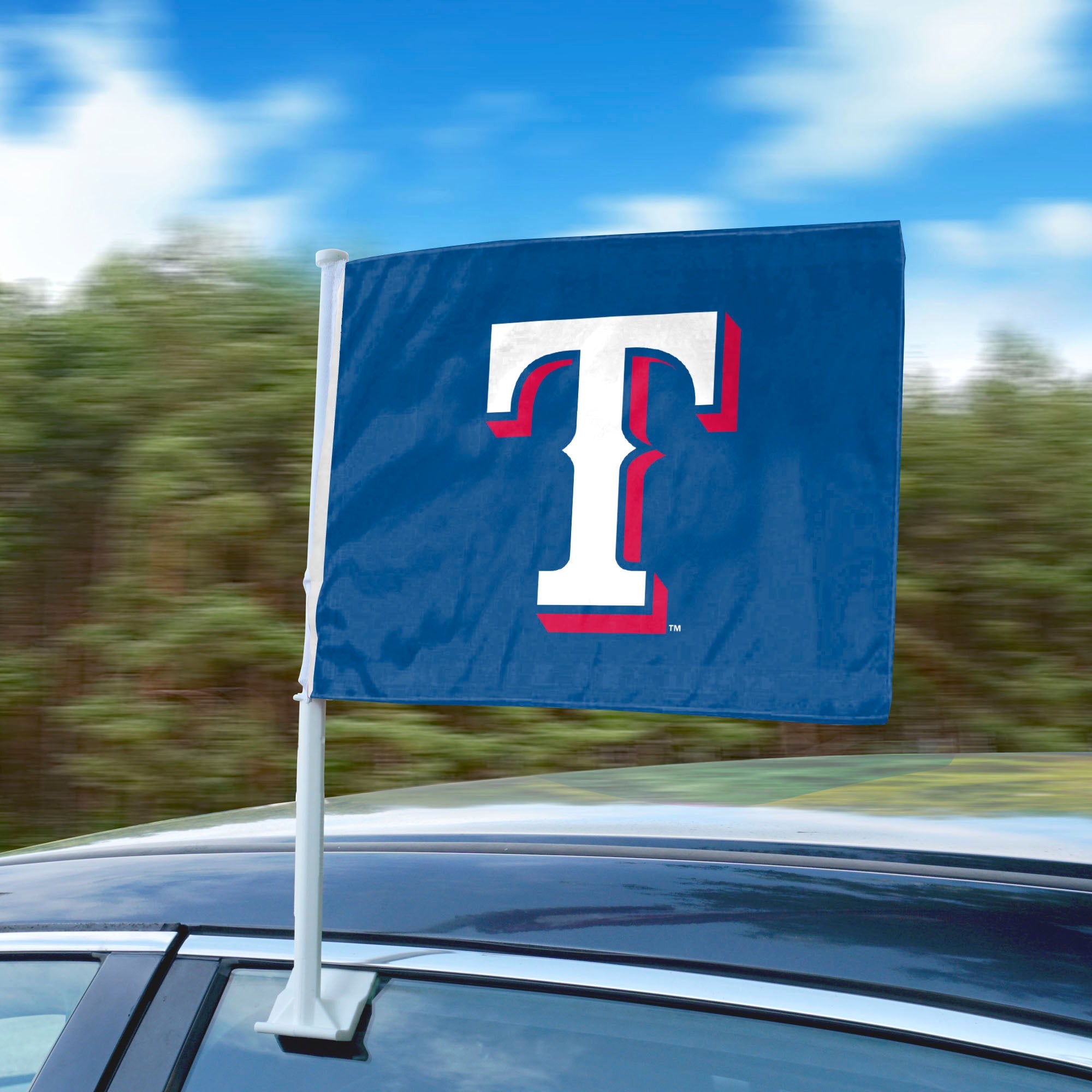 Texas Rangers CARFLAG - Sports Gifts, Sports Memorabilia, Sports Collectibles, Fan Shop