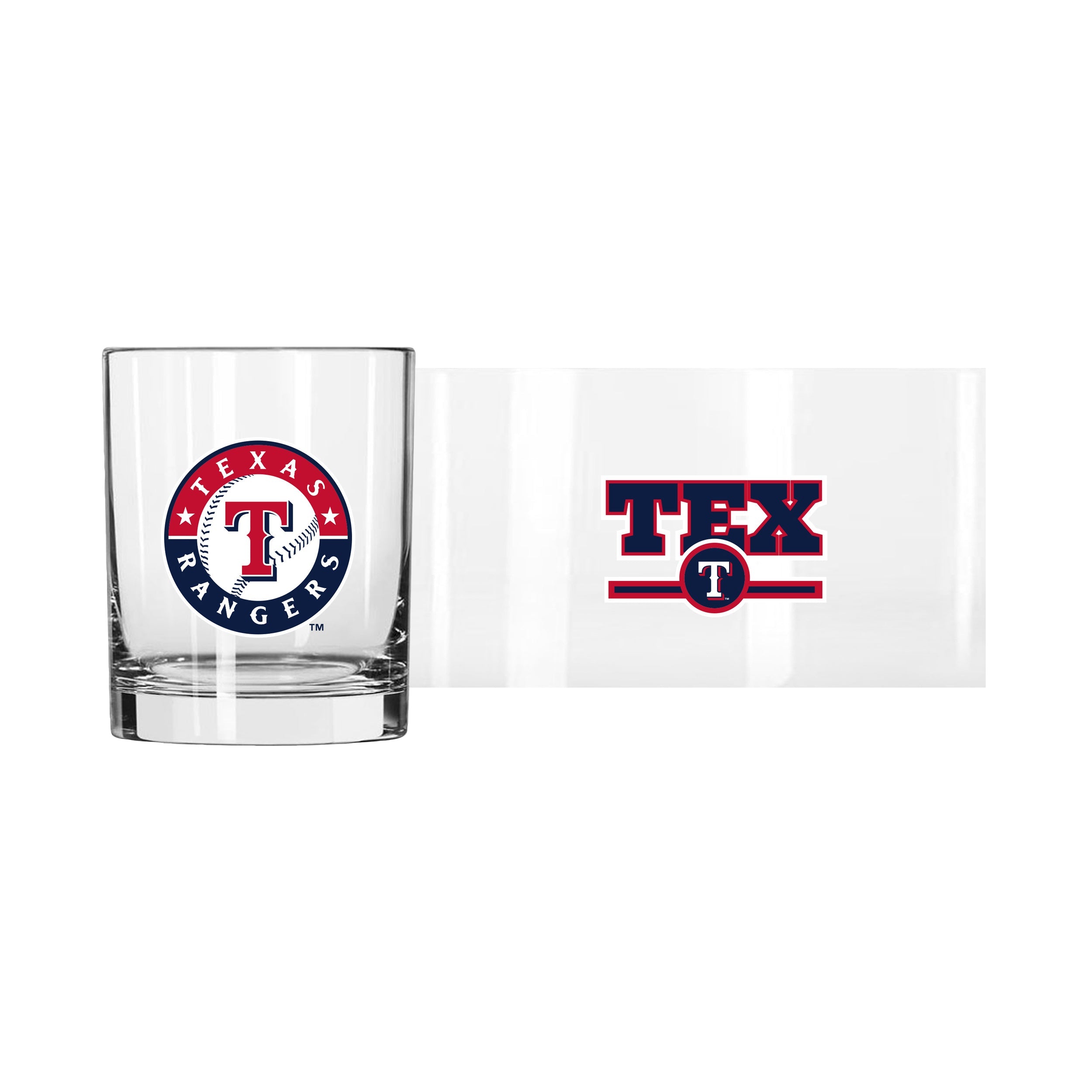 Texas Rangers 14oz Letterman Rocks Glass - Sports Gifts, Sports Memorabilia, Sports Collectibles, Fan Shop