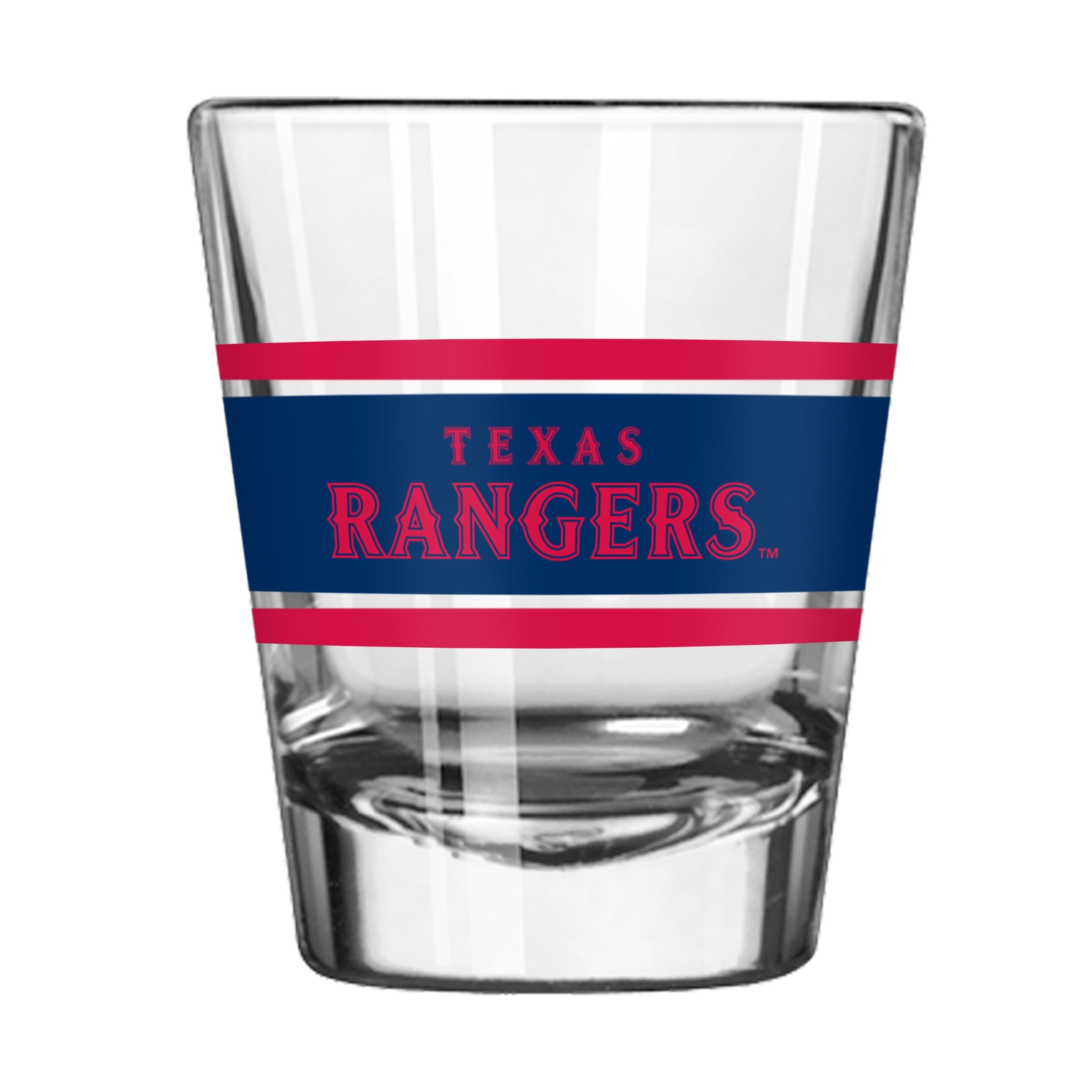 Texas Rangers 2oz Stripe Shot Glass