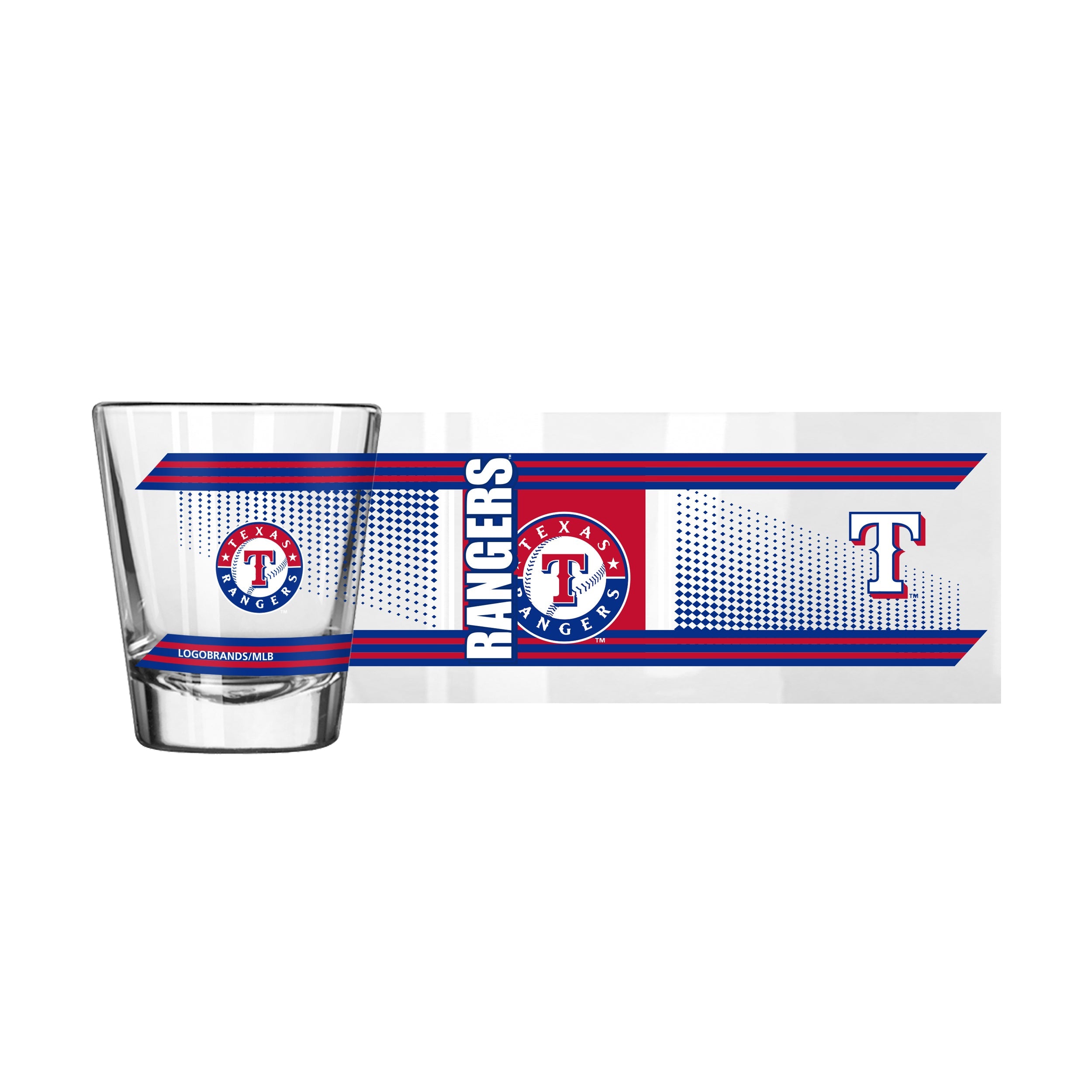Texas Rangers 2oz Hero Shot Glass - Sports Gifts, Sports Memorabilia, Sports Collectibles, Fan Shop