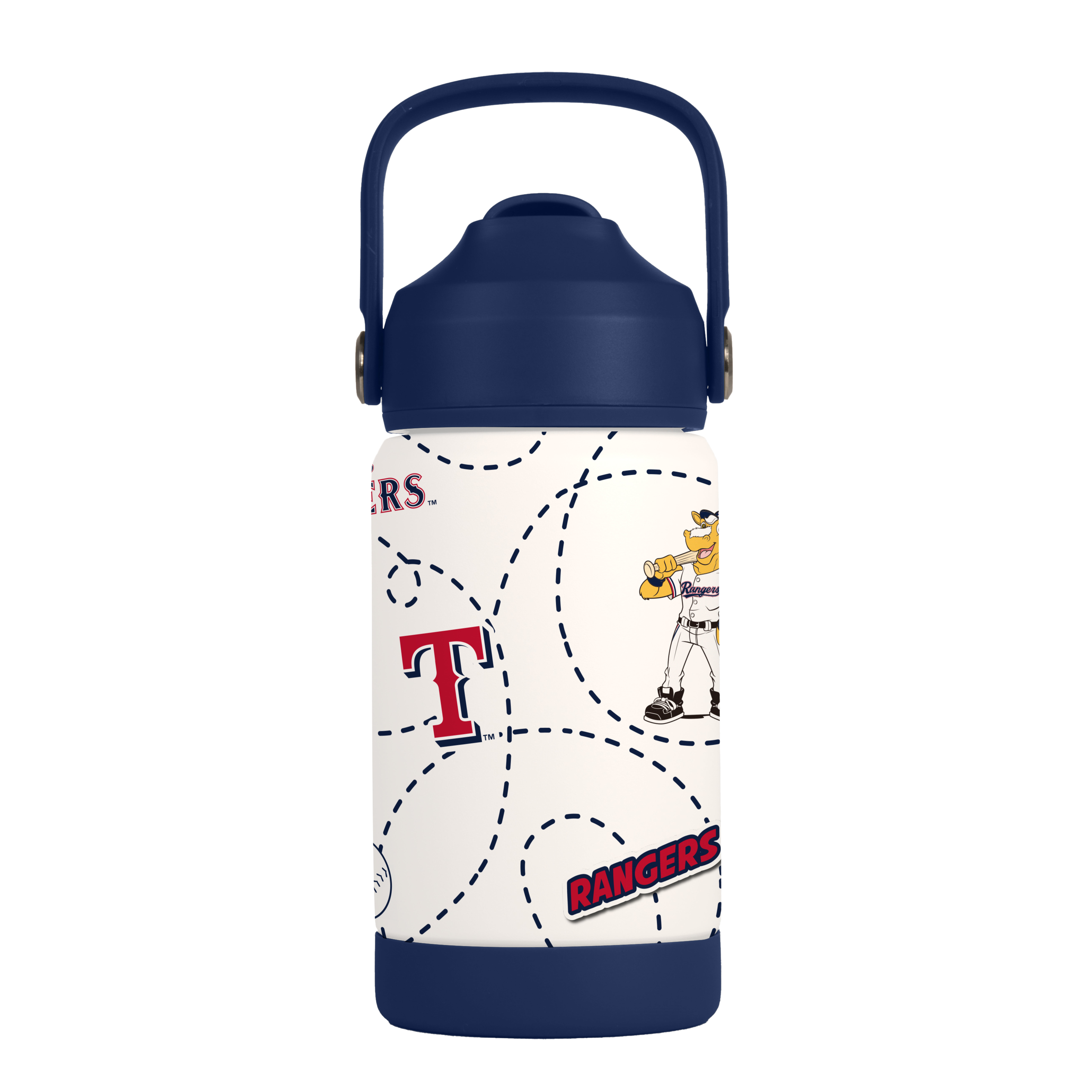Texas Rangers 12oz Mascot SS Kids Bottle - Sports Gifts, Sports Memorabilia, Sports Collectibles, Fan Shop