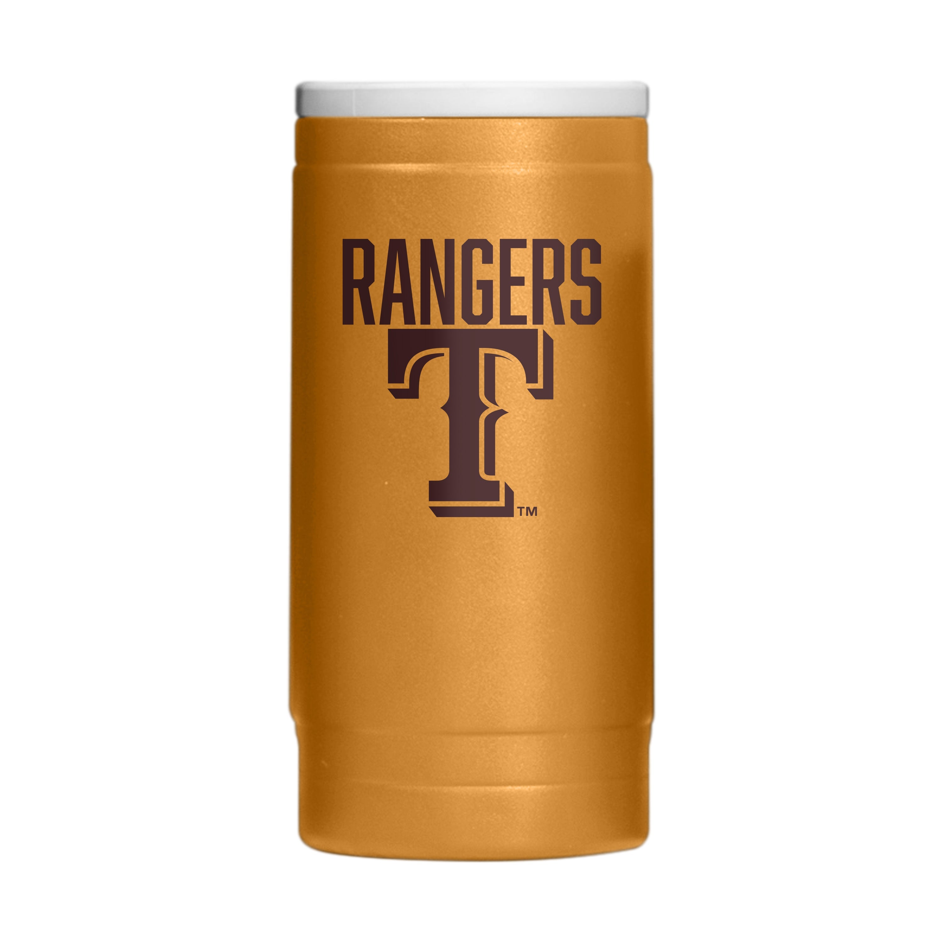 Texas Rangers Huddle Powder Coat Slim Can Coolie - Sports Gifts, Sports Memorabilia, Sports Collectibles, Fan Shop