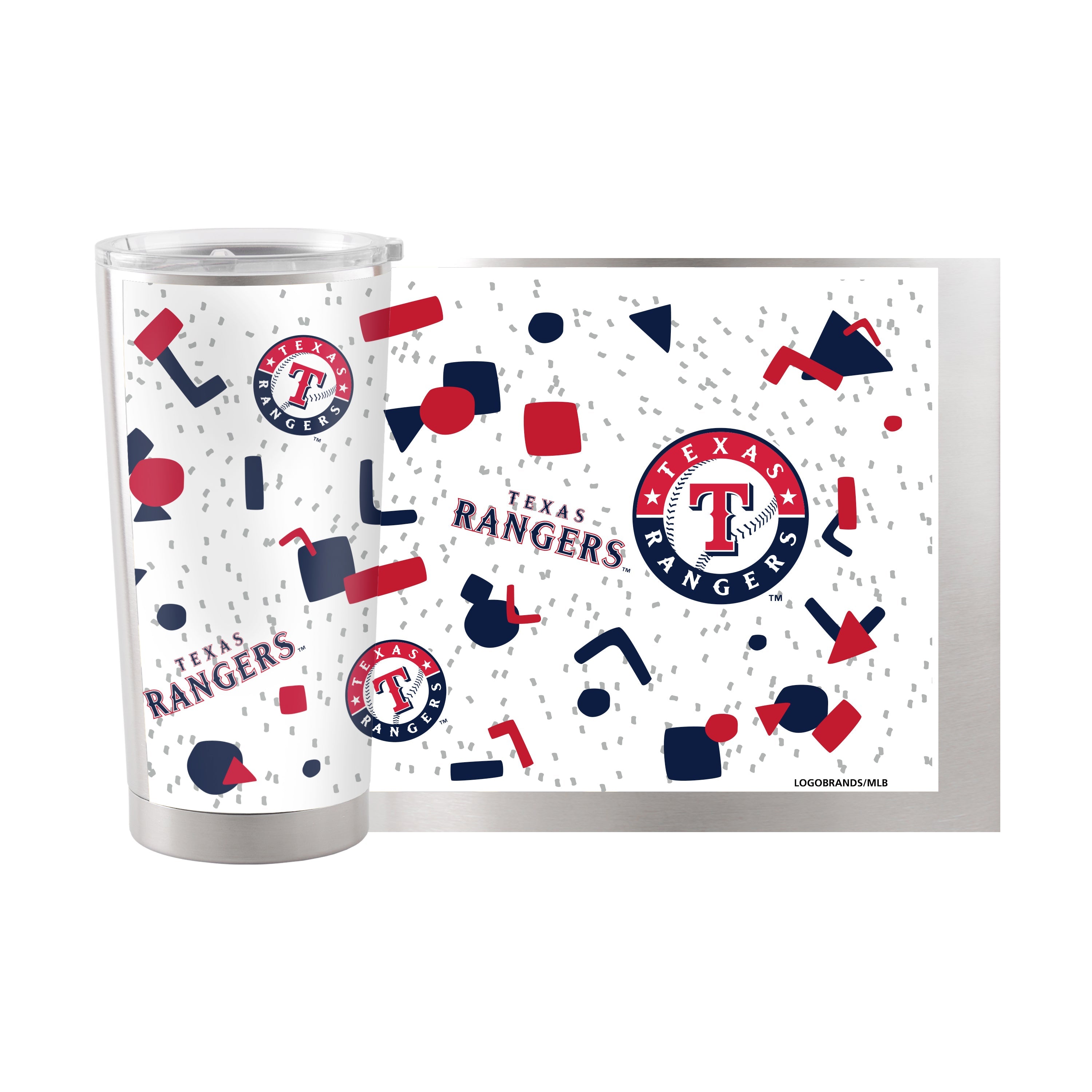 Texas Rangers 20oz Flashback Stainless Steel Tumbler - Sports Gifts, Sports Memorabilia, Sports Collectibles, Fan Shop