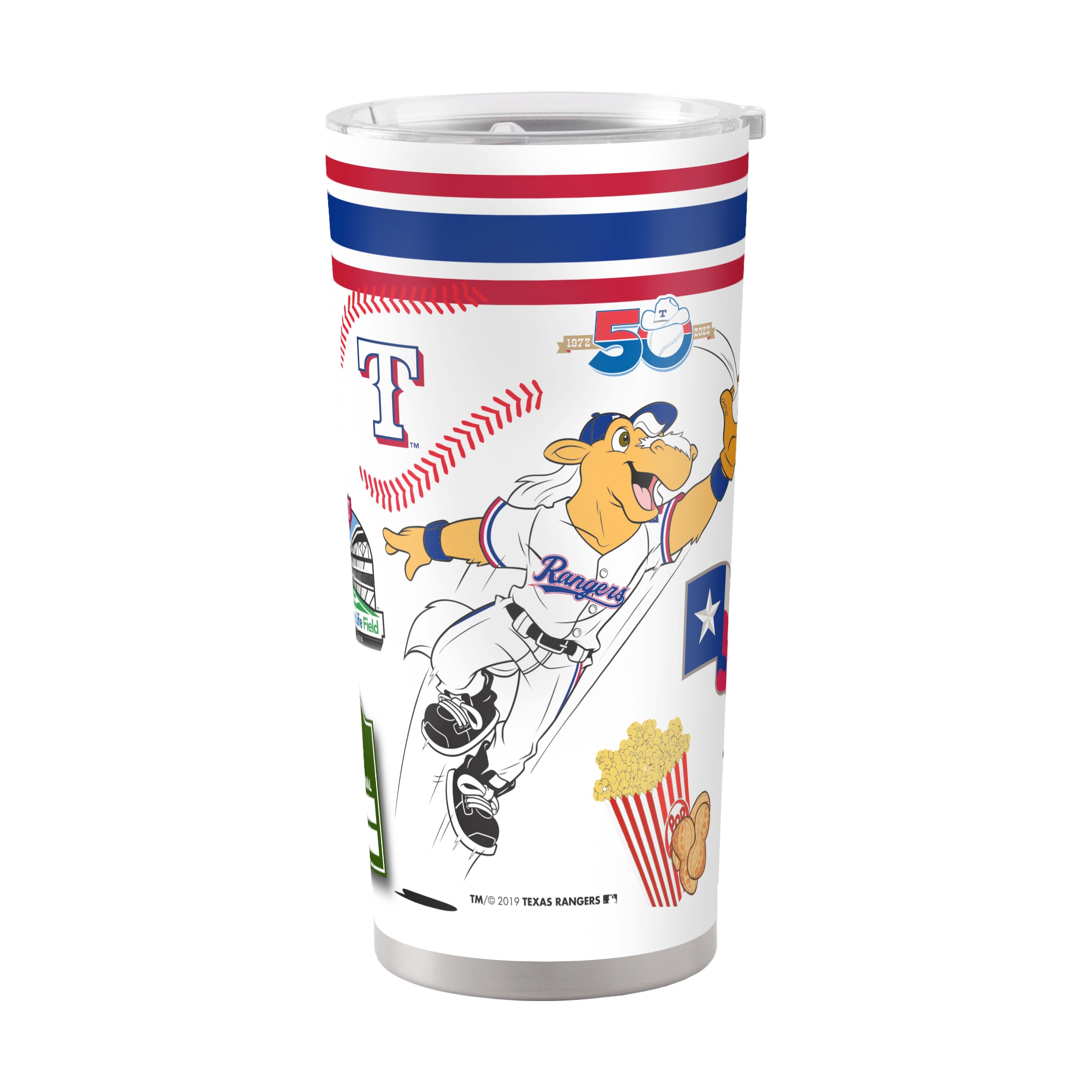 Texas Rangers 20oz Native Stainless Steel Tumbler