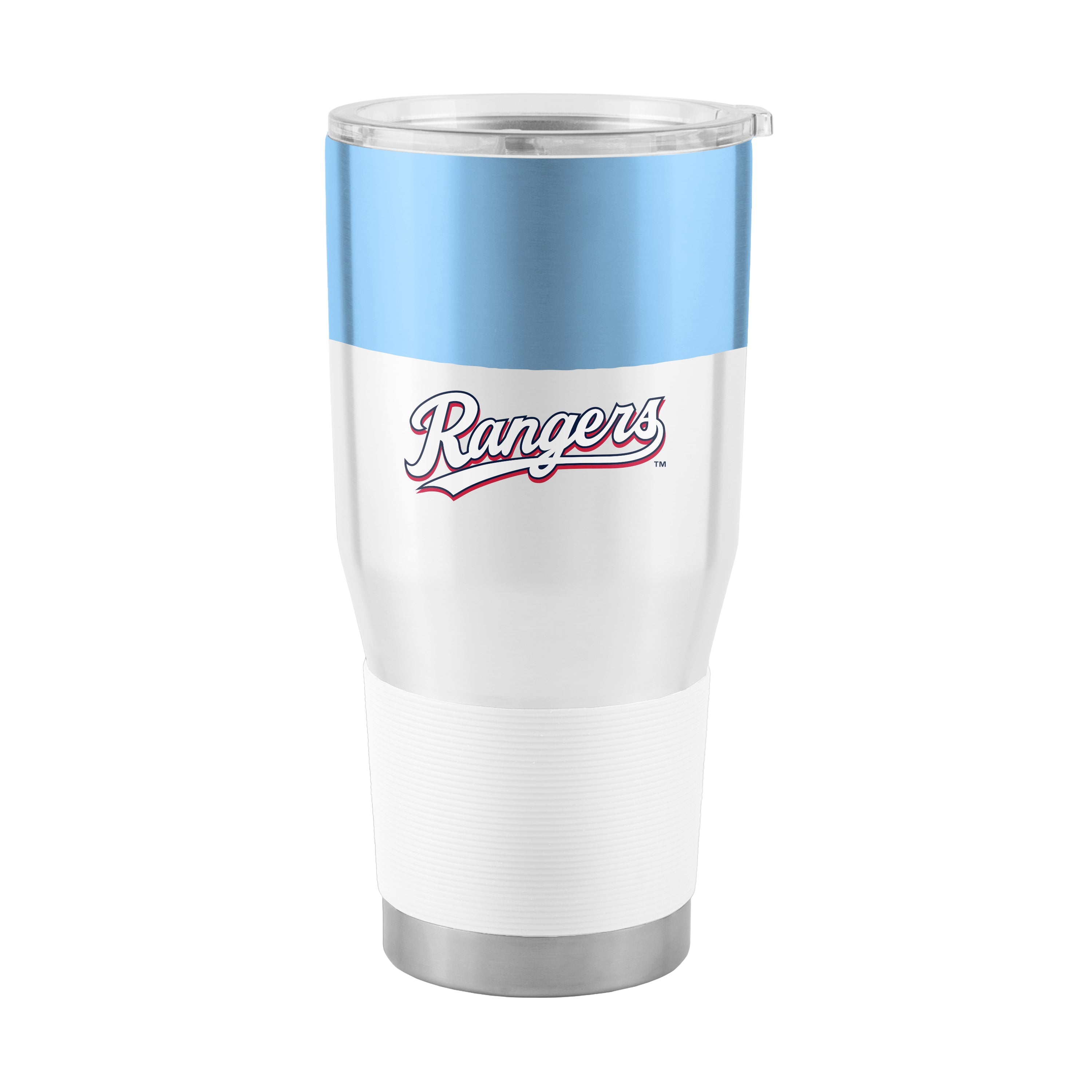 Texas Rangers 30oz Light Blue Colorblock Stainless Tumbler - Sports Gifts, Sports Memorabilia, Sports Collectibles, Fan Shop