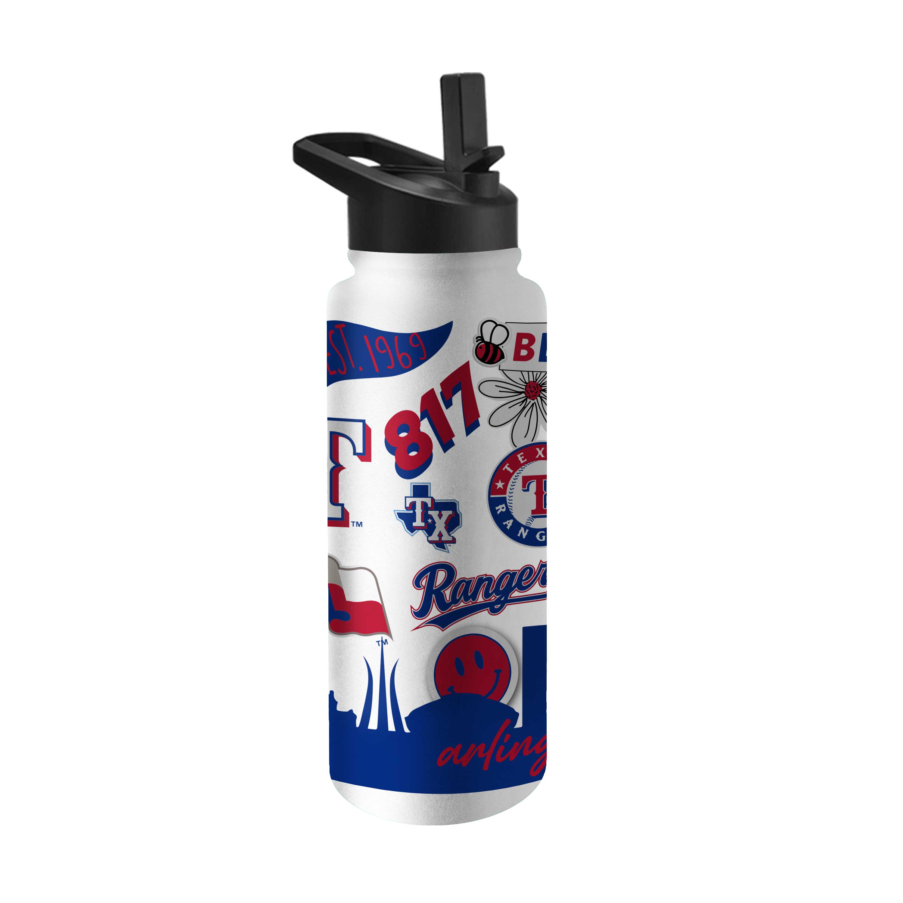 Texas Rangers 34oz Native Quencher Bottle - Sports Gifts, Sports Memorabilia, Sports Collectibles, Fan Shop