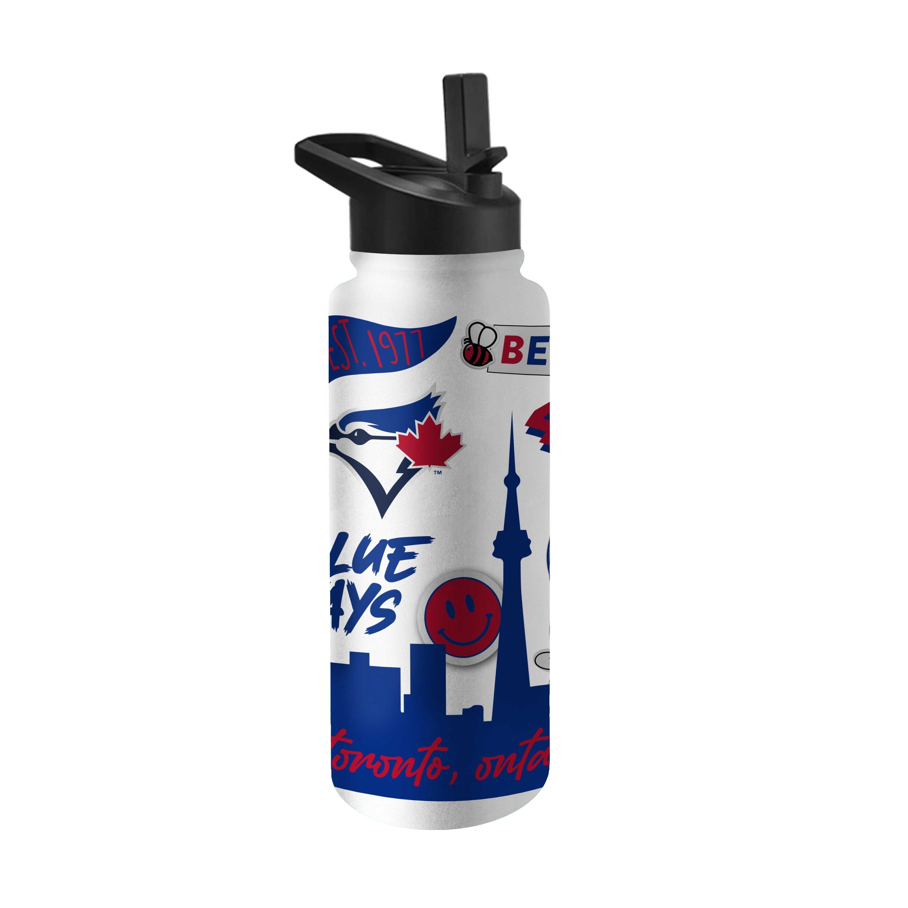Toronto Blue Jays 34oz Native Quencher Bottle - Sports Gifts, Sports Memorabilia, Sports Collectibles, Fan Shop