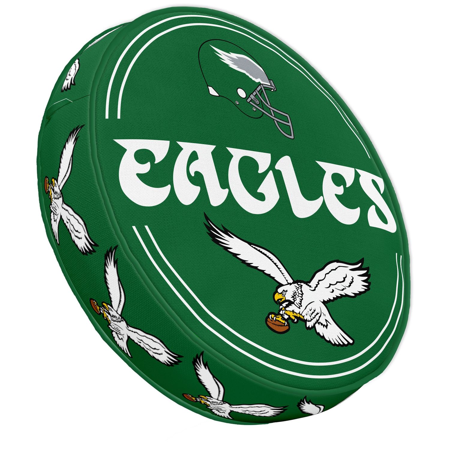 Philadelphia Eagles Retro 15" Plushie Circle Pillow - Sports Gifts, Sports Memorabilia, Sports Collectibles, Fan Shop
