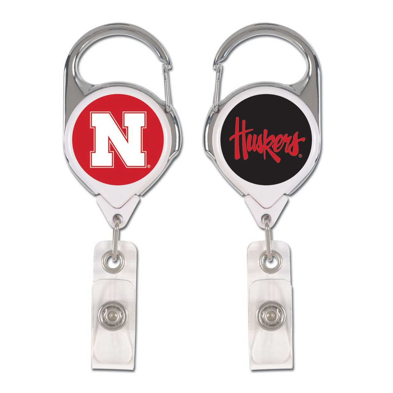 Nebraska Cornhuskers Retractable Premium Badge Holder - Sports Collectibles, Sports Memorabilia, Sports Fan Shop, Sports Gifts