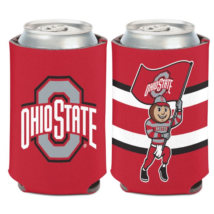 Ohio State Buckeyes Can Cooler 12 oz. - Sports Collectibles, Sports Memorabilia, Sports Fan Shop, Sports Gifts