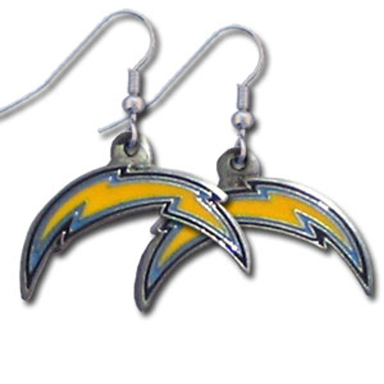 San Diego Chargers Earrings Dangle Style - Sports Collectibles, Sports Memorabilia, Sports Fan Shop, Sports Gifts