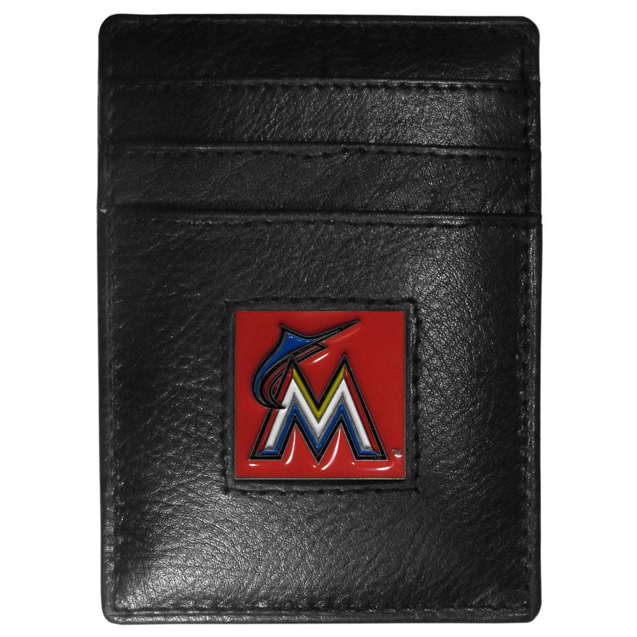 Miami Marlins Wallet Leather Money Clip Card Holder CO - Sports Collectibles, Sports Memorabilia, Sports Fan Shop, Sports Gifts