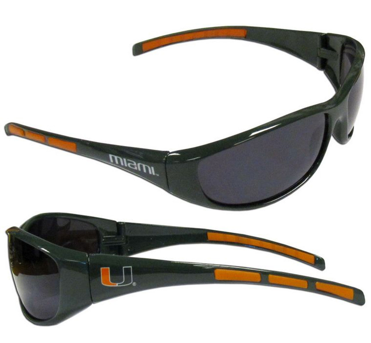 Miami Hurricanes Sunglasses - Wrap - Sports Collectibles, Sports Memorabilia, Sports Fan Shop, Sports Gifts