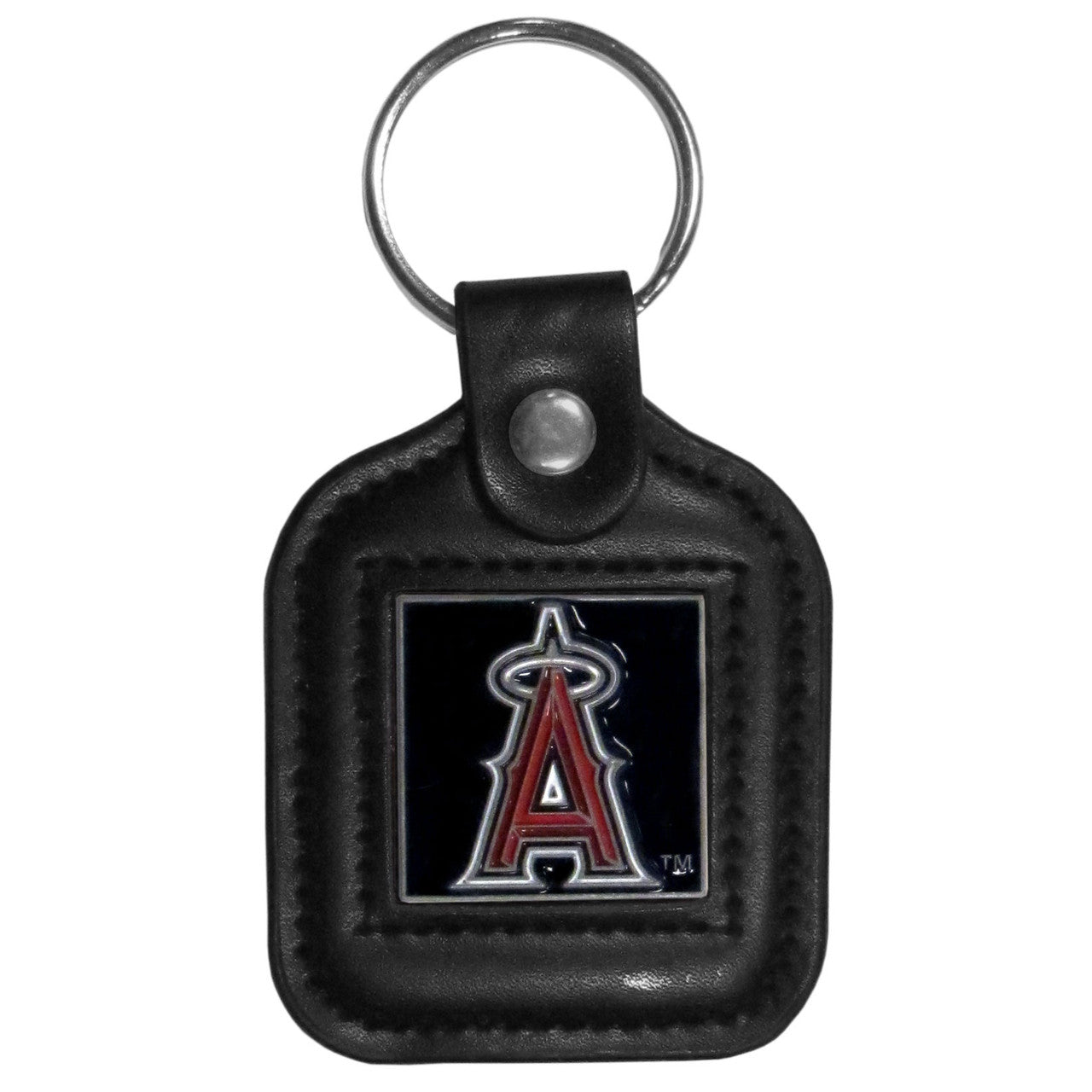 Los Angeles Angels Key Ring Square Leather CO - Sports Collectibles, Sports Memorabilia, Sports Fan Shop, Sports Gifts