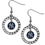 New York Yankees Earrings Hoop Rhinestone CO - Sports Collectibles, Sports Memorabilia, Sports Fan Shop, Sports Gifts