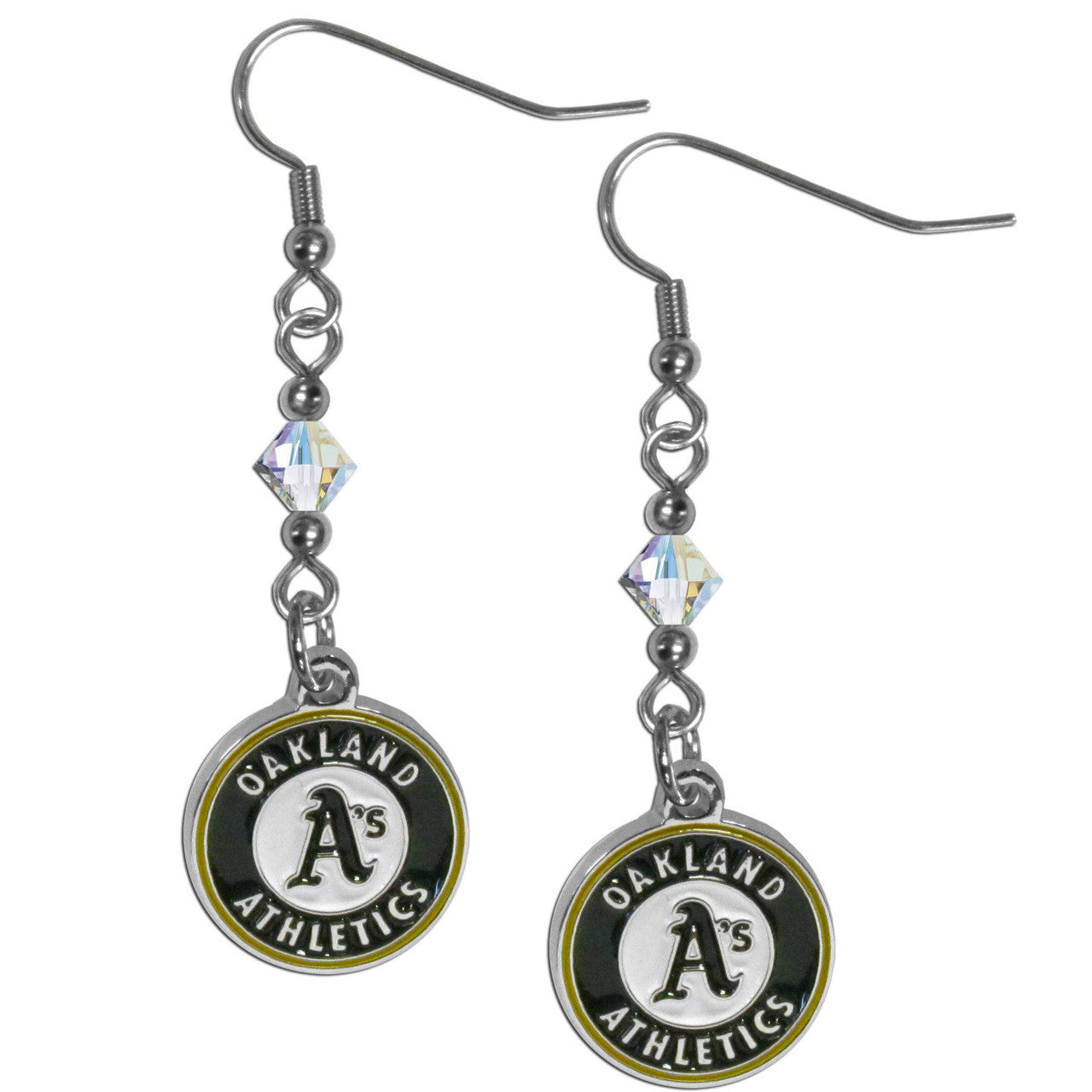 Oakland Athletics Earrings Fish Hook Post Style CO - Sports Collectibles, Sports Memorabilia, Sports Fan Shop, Sports Gifts