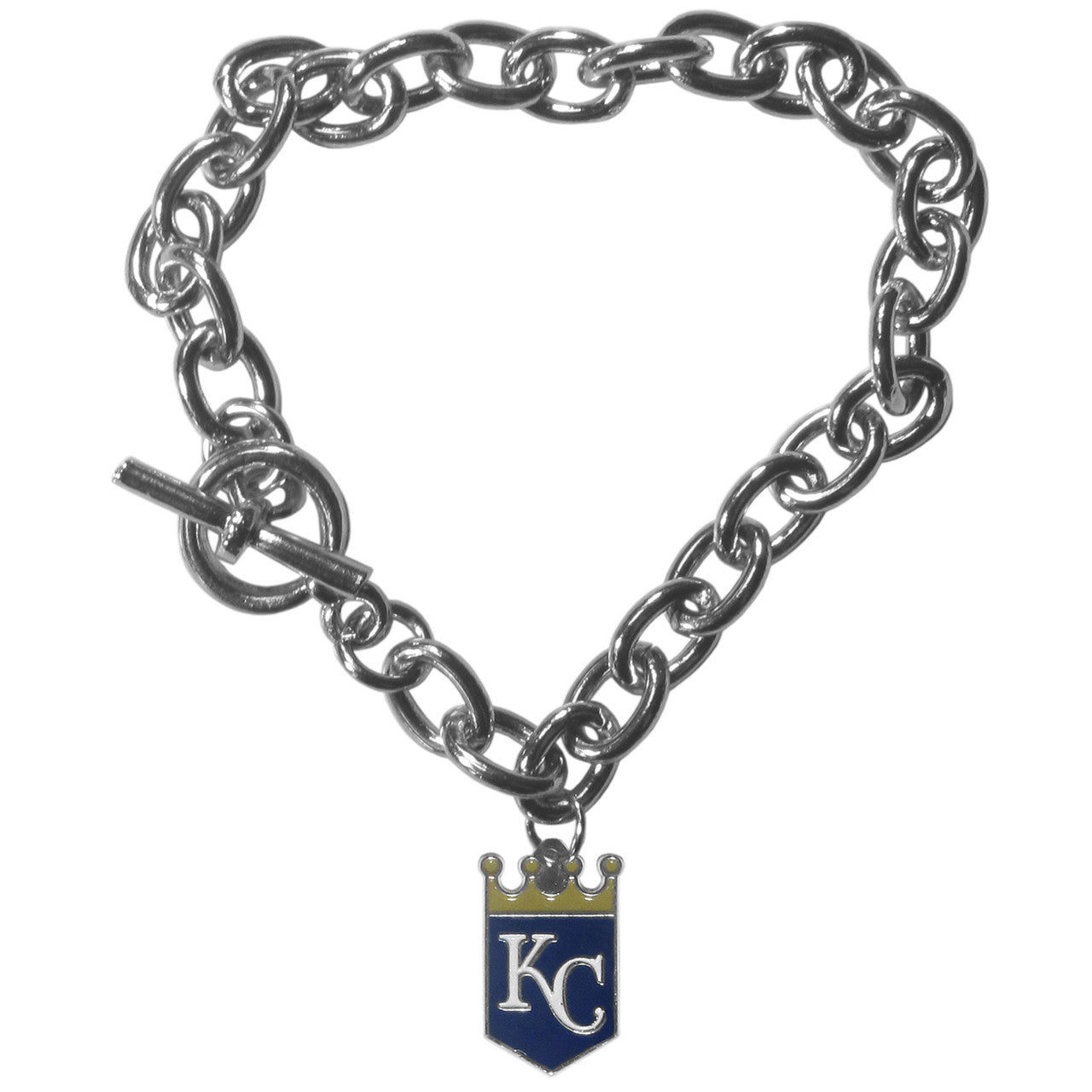Kansas City Royals Bracelet Chain Link Style CO - Sports Collectibles, Sports Memorabilia, Sports Fan Shop, Sports Gifts