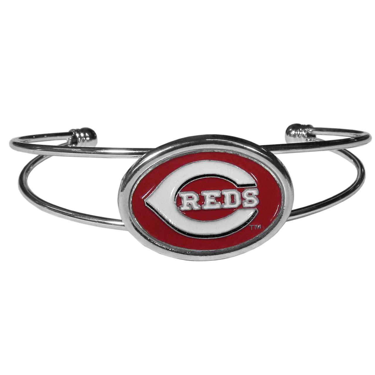 Cincinnati Reds Bracelet Double Bar Cuff CO - Sports Collectibles, Sports Memorabilia, Sports Fan Shop, Sports Gifts