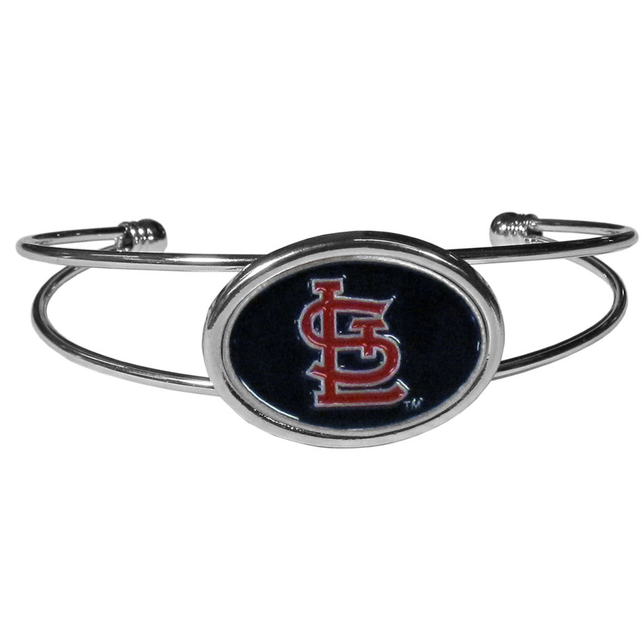 St. Louis Cardinals Bracelet Double Bar Cuff CO - Sports Collectibles, Sports Memorabilia, Sports Fan Shop, Sports Gifts