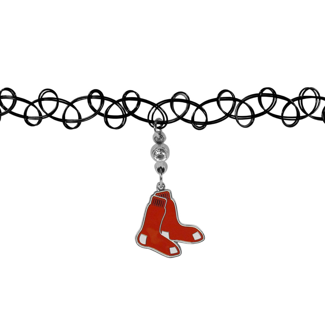 Boston Red Sox Necklace Knotted Choker CO - Sports Collectibles, Sports Memorabilia, Sports Fan Shop, Sports Gifts