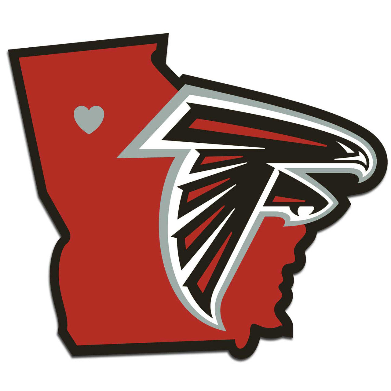Atlanta Falcons Decal Home State Pride Style - Sports Collectibles, Sports Memorabilia, Sports Fan Shop, Sports Gifts