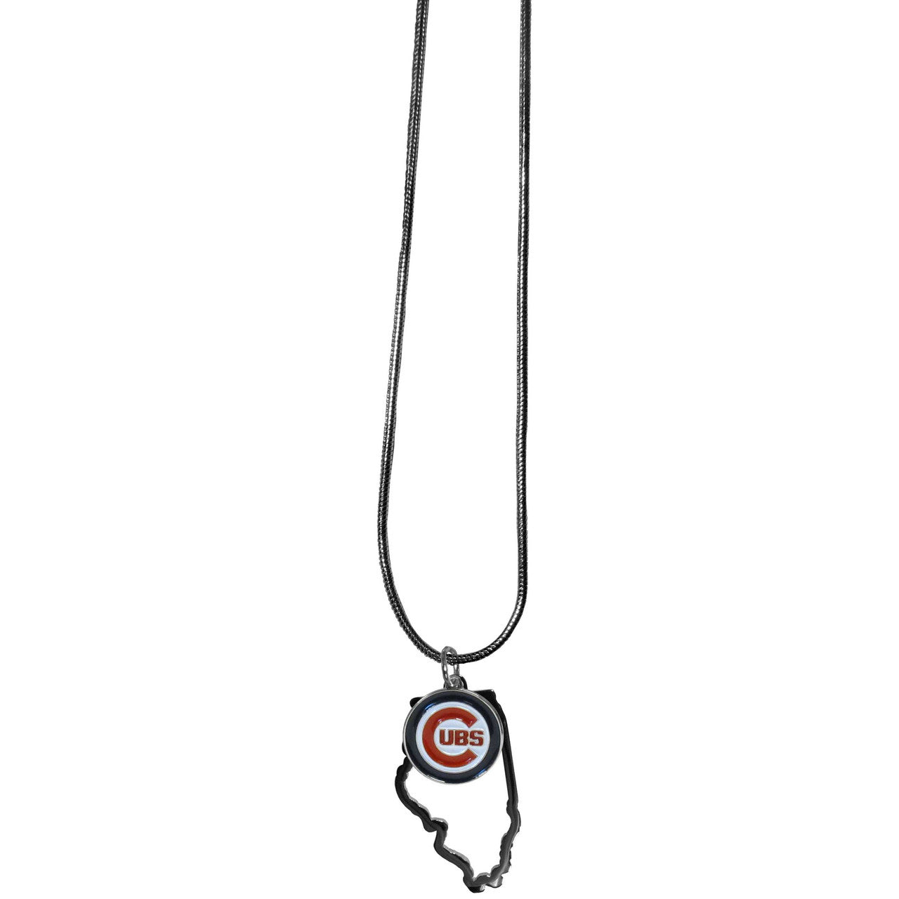 Chicago Cubs Necklace Chain with State Shape Charm CO - Sports Collectibles, Sports Memorabilia, Sports Fan Shop, Sports Gifts