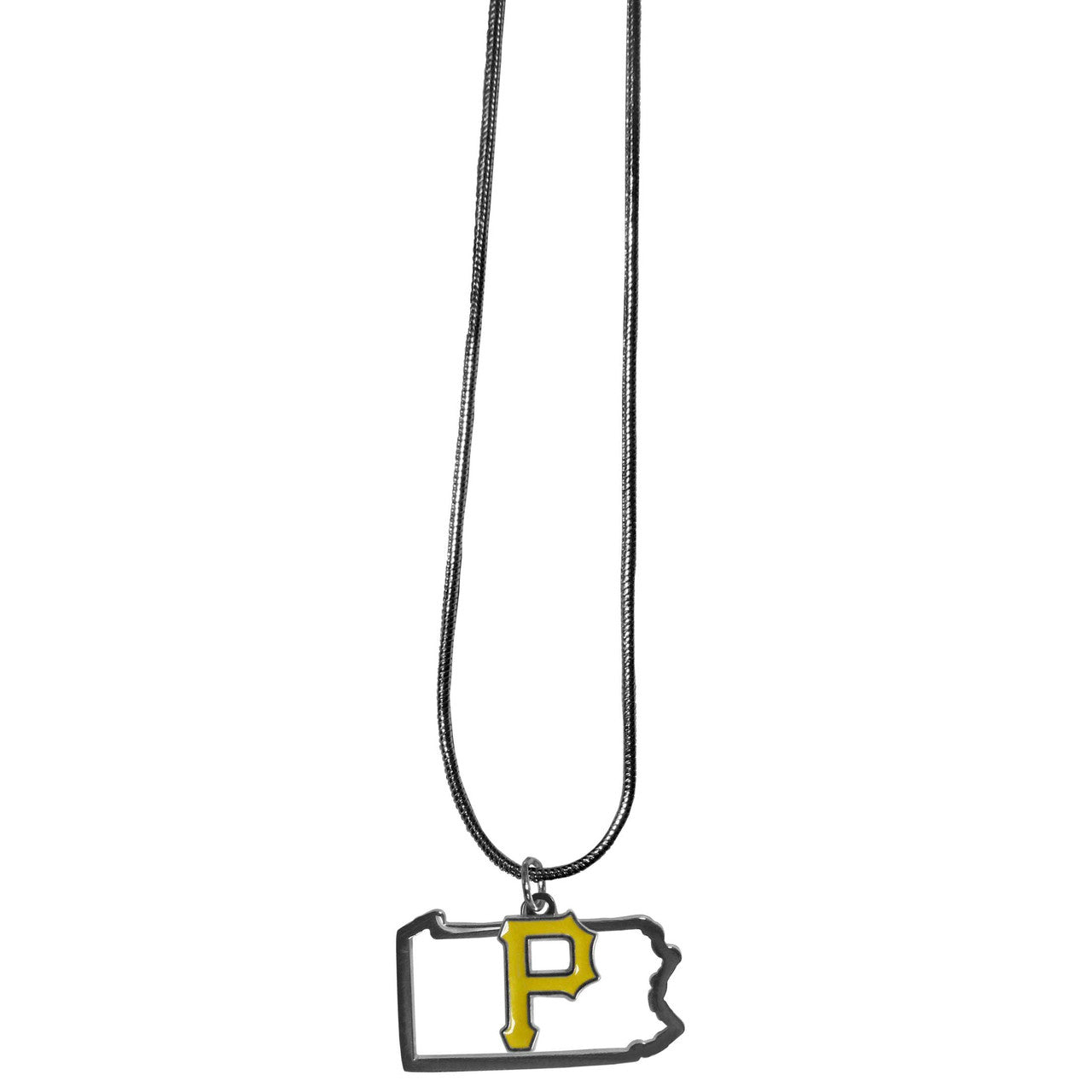 Pittsburgh Pirates Necklace Chain with State Shape Charm CO - Sports Collectibles, Sports Memorabilia, Sports Fan Shop, Sports Gifts