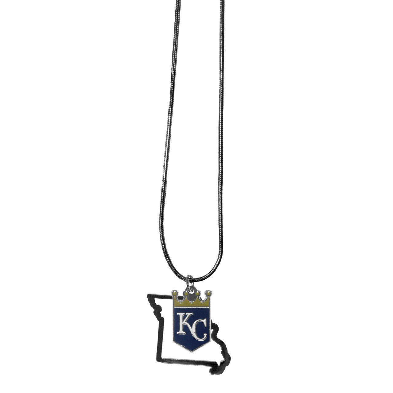Kansas City Royals Necklace Chain with State Shape Charm CO - Sports Collectibles, Sports Memorabilia, Sports Fan Shop, Sports Gifts