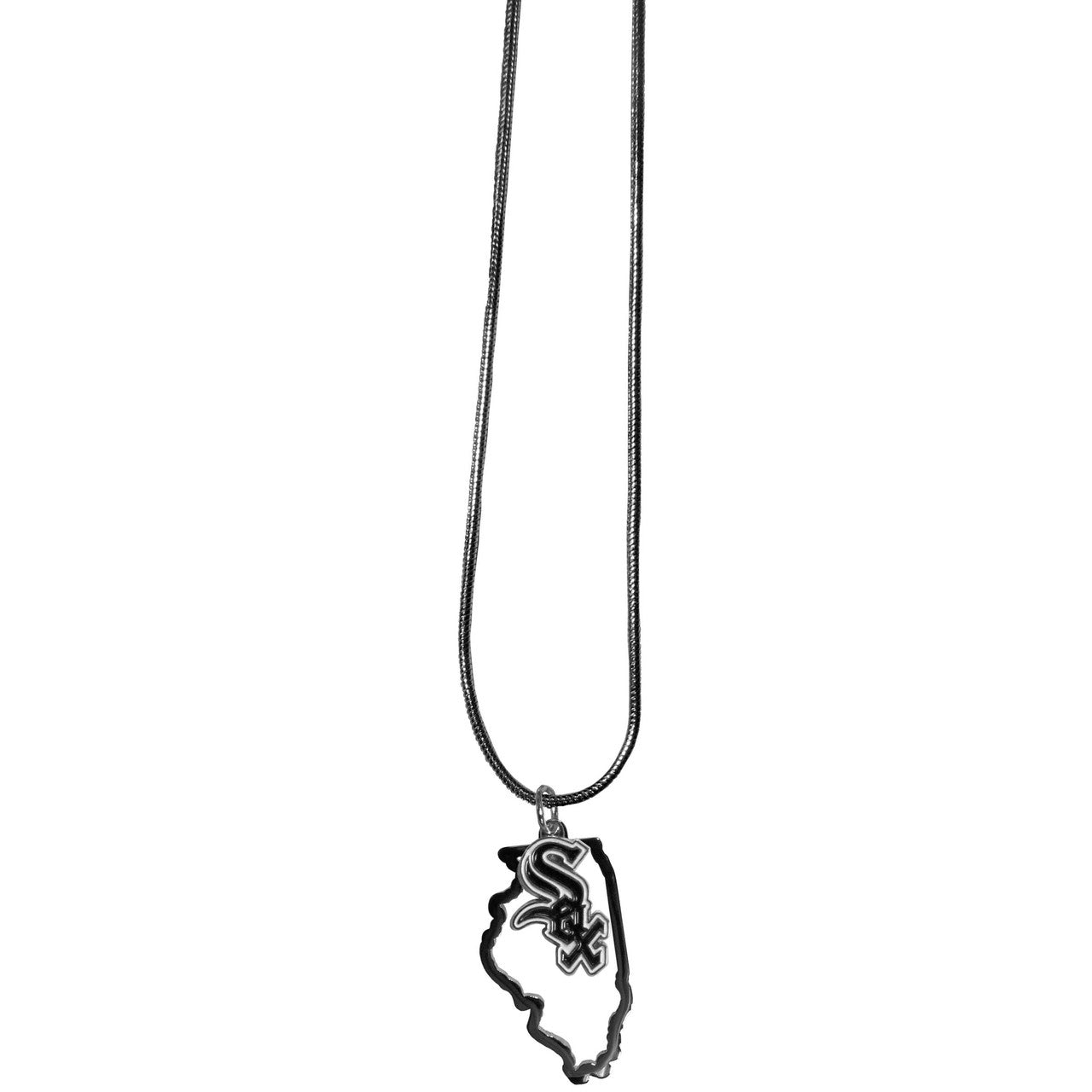 Chicago White Sox Necklace Chain with State Shape Charm CO - Sports Collectibles, Sports Memorabilia, Sports Fan Shop, Sports Gifts